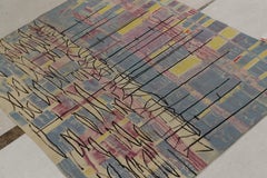 Rare Signed Vintage Abstract Tapestry by Etienne Poirier