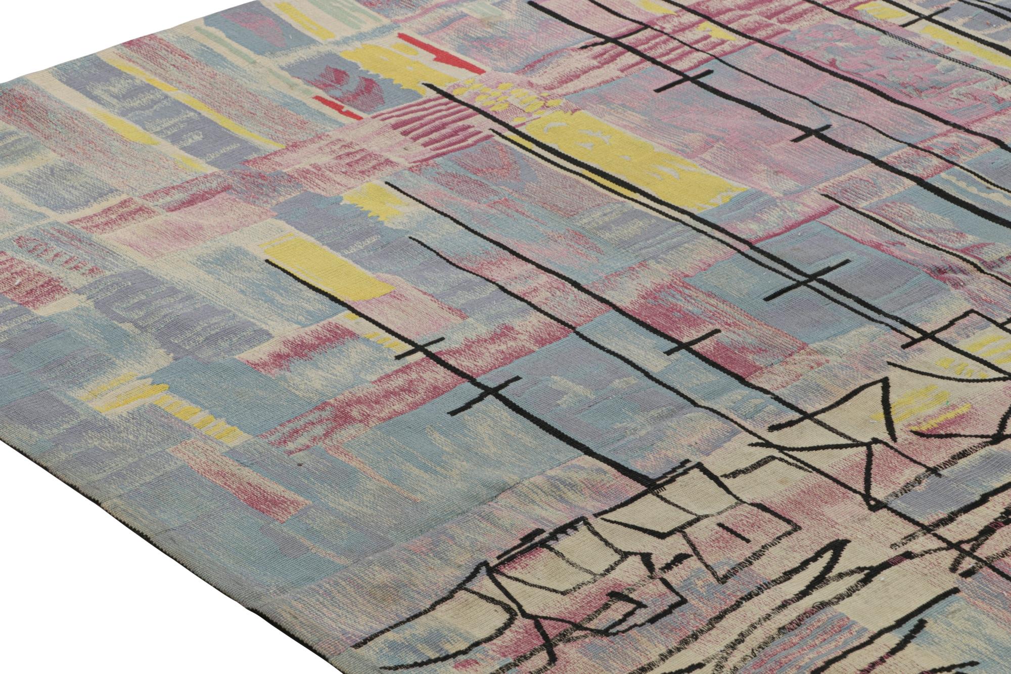 Début du 20ème siècle Rare tapisserie abstraite vintage signée Etienne Poirier en vente