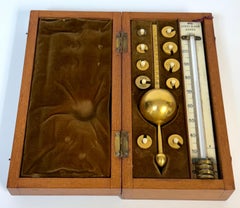 Rare Sikes’ Hydrometer (Alcohol Proof Tester) Set Atkey & Son, Cowes, C. 1830