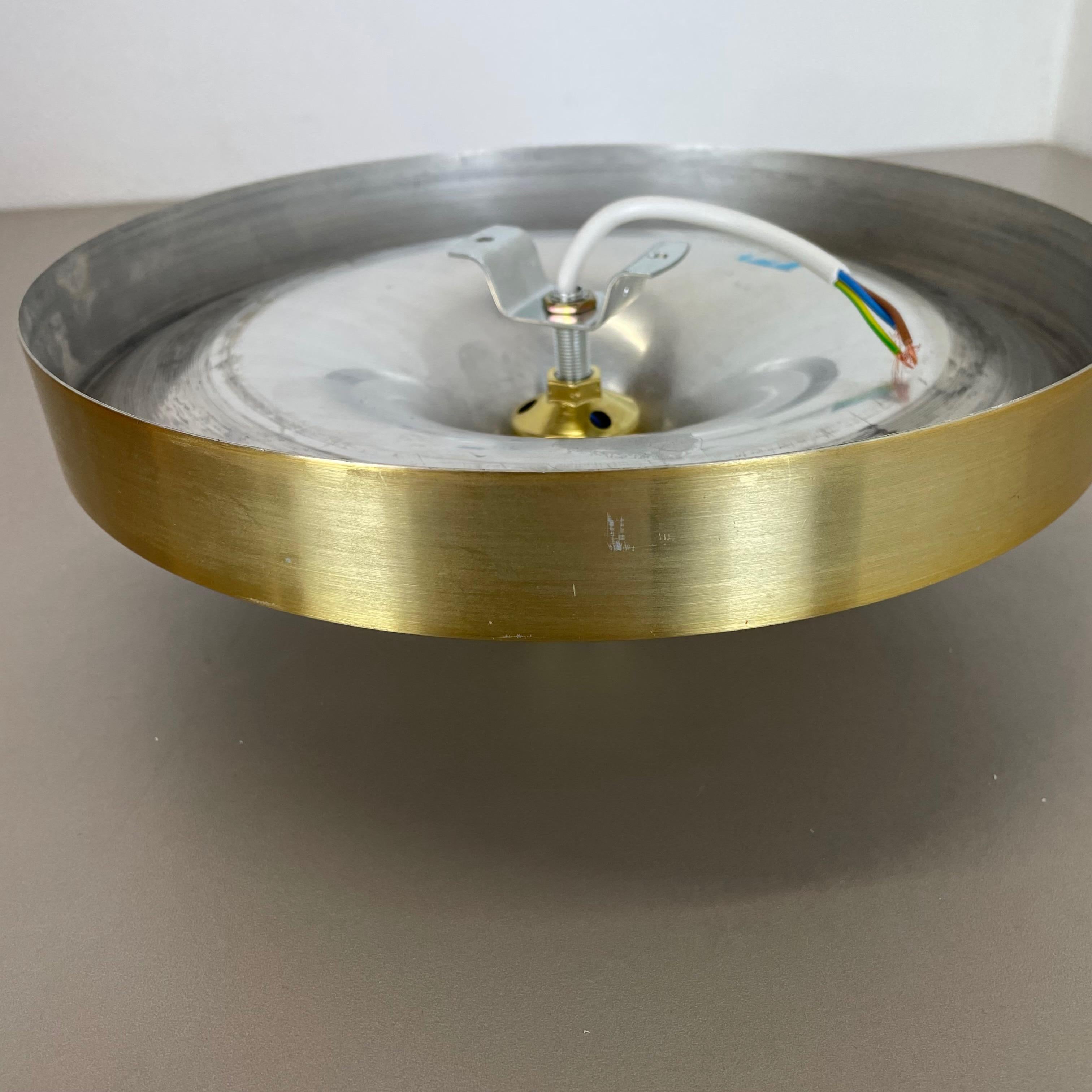 Rare Golden Charlotte Perriand Disc Wall Light by Honsel, Germany 1960s For Sale 10