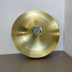 Rare Golden Charlotte Perriand Disc Wall Light by Honsel, Germany 1960s
