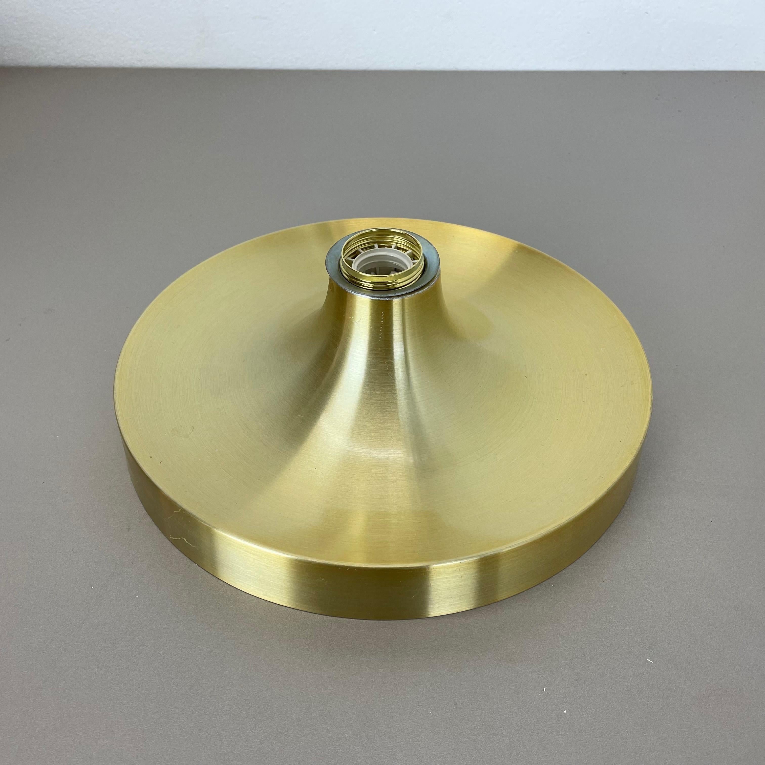 Metal Rare Golden Charlotte Perriand Disc Wall Light by Honsel, Germany 1960s For Sale