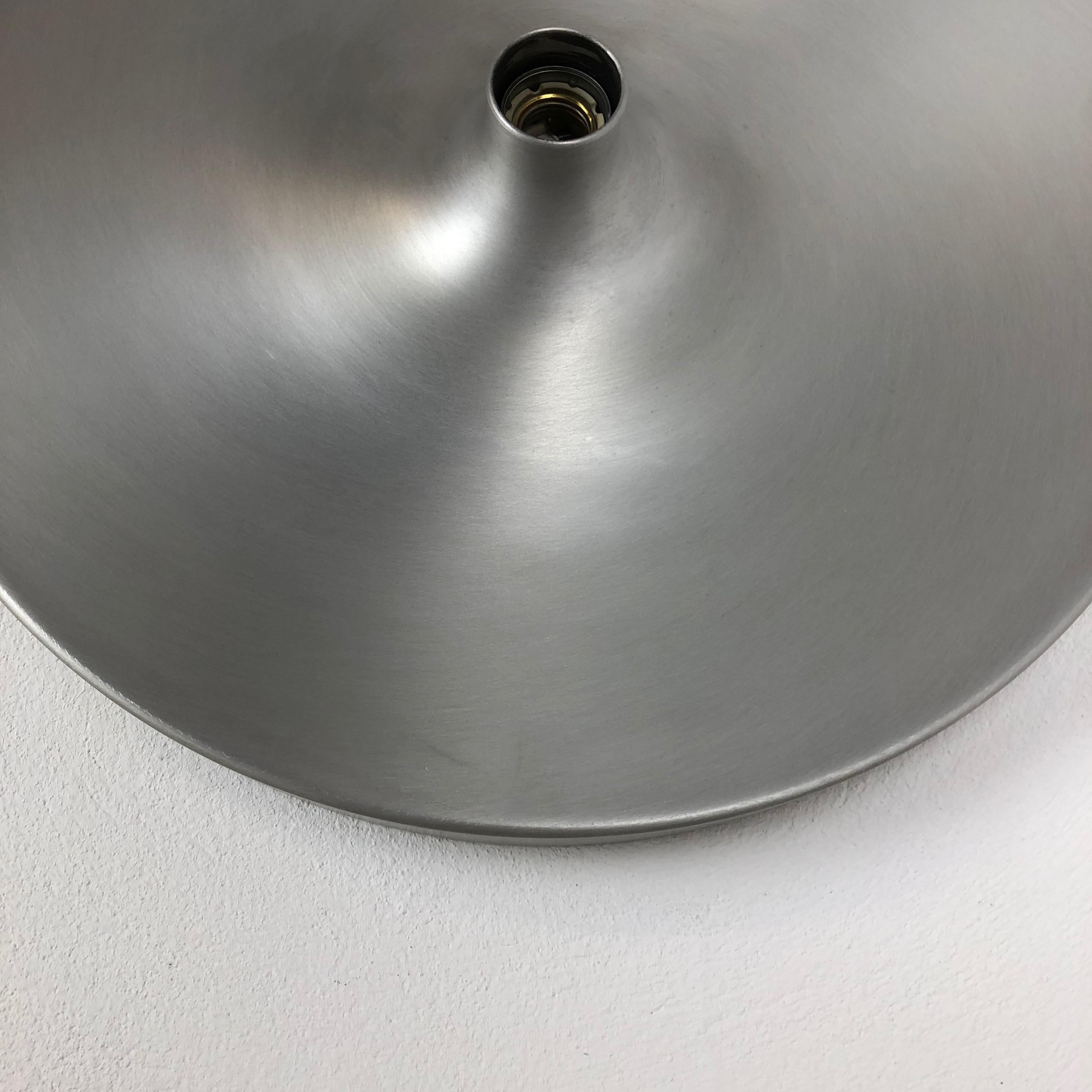 Rare Silver 1970s Charlotte Perriand Style Disc Wall Light by Staff, Germany 4