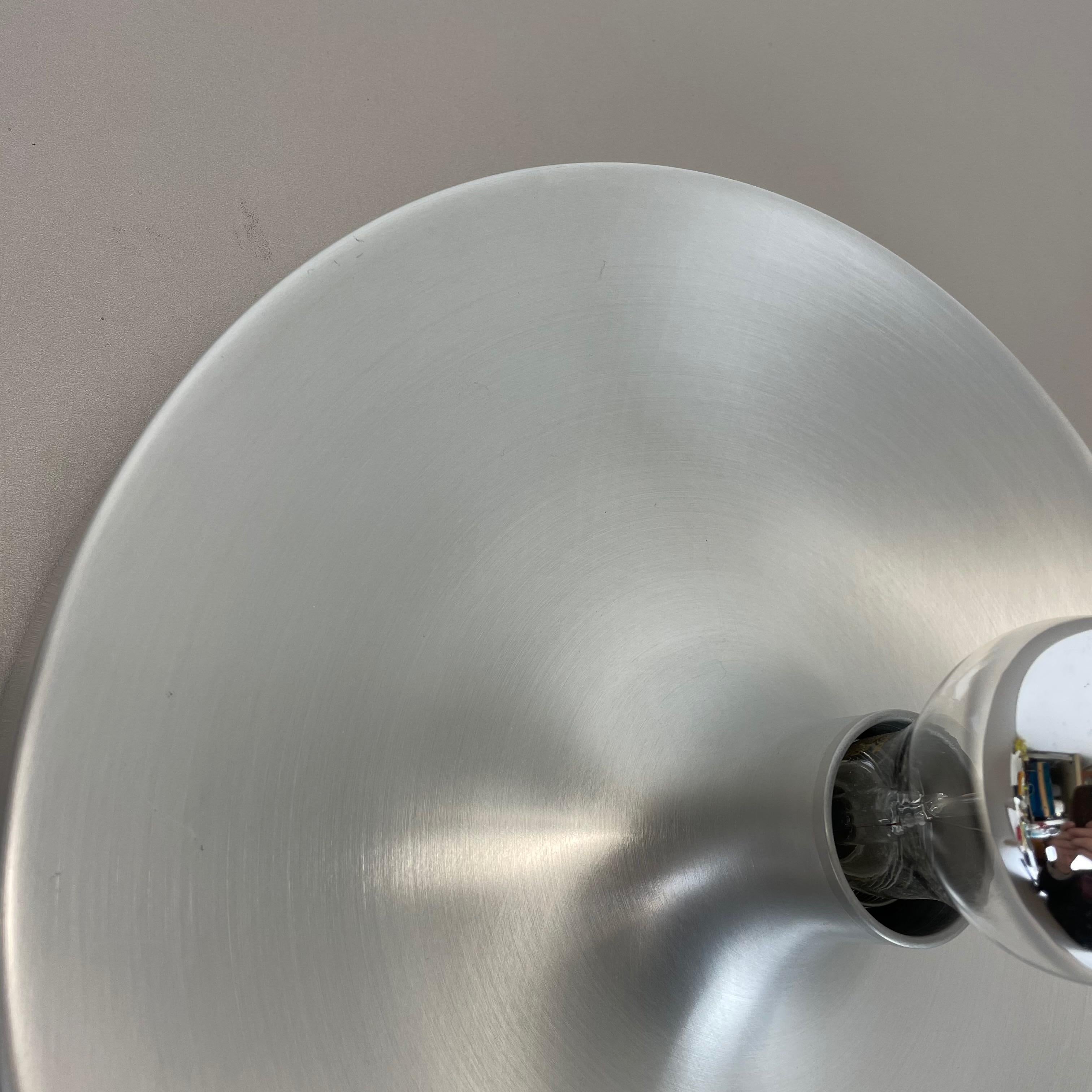 Rare Silver 1970s Charlotte Perriand Style Disc Wall Light by Staff, Germany 7