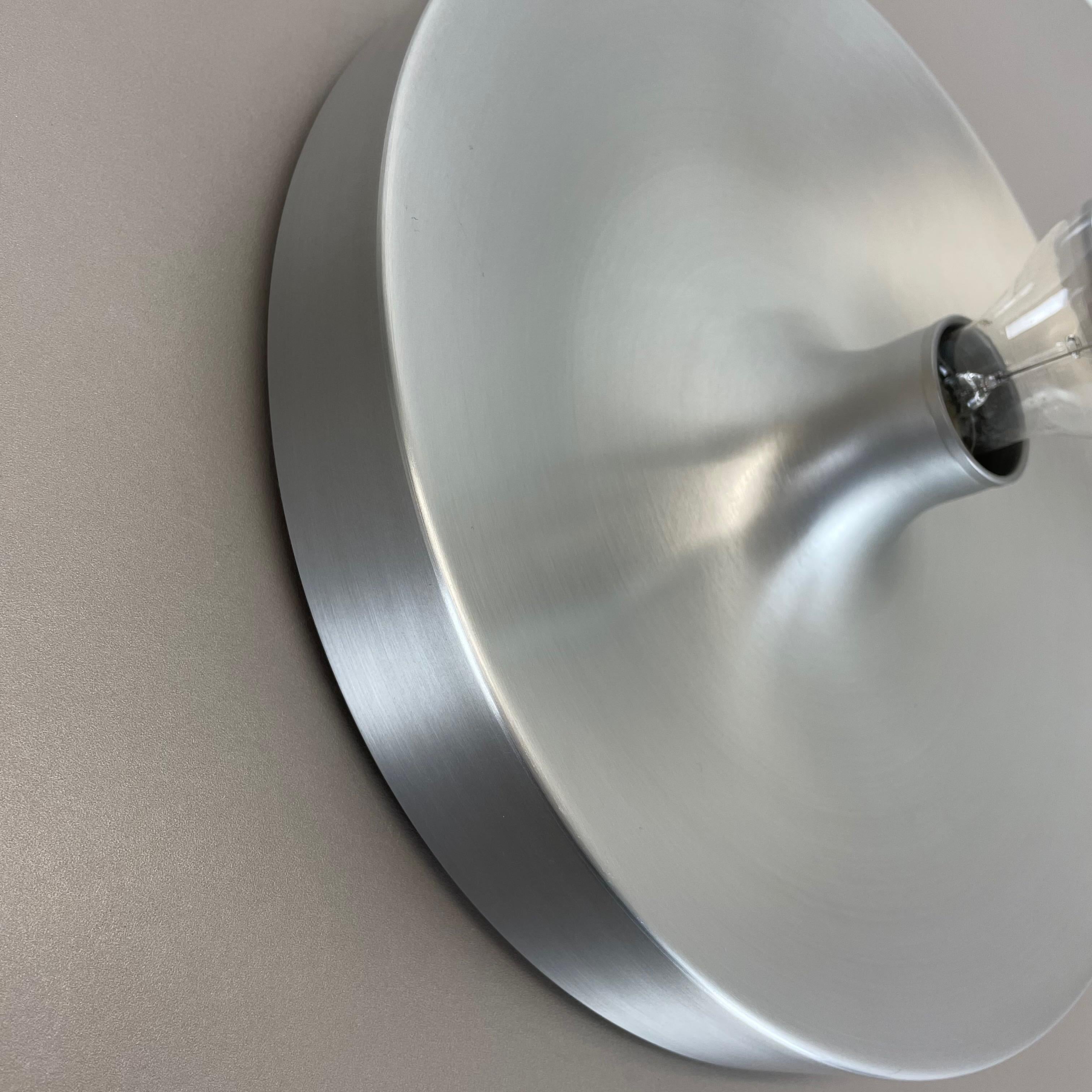 Rare Silver 1970s Charlotte Perriand Style Disc Wall Light by Staff, Germany 8