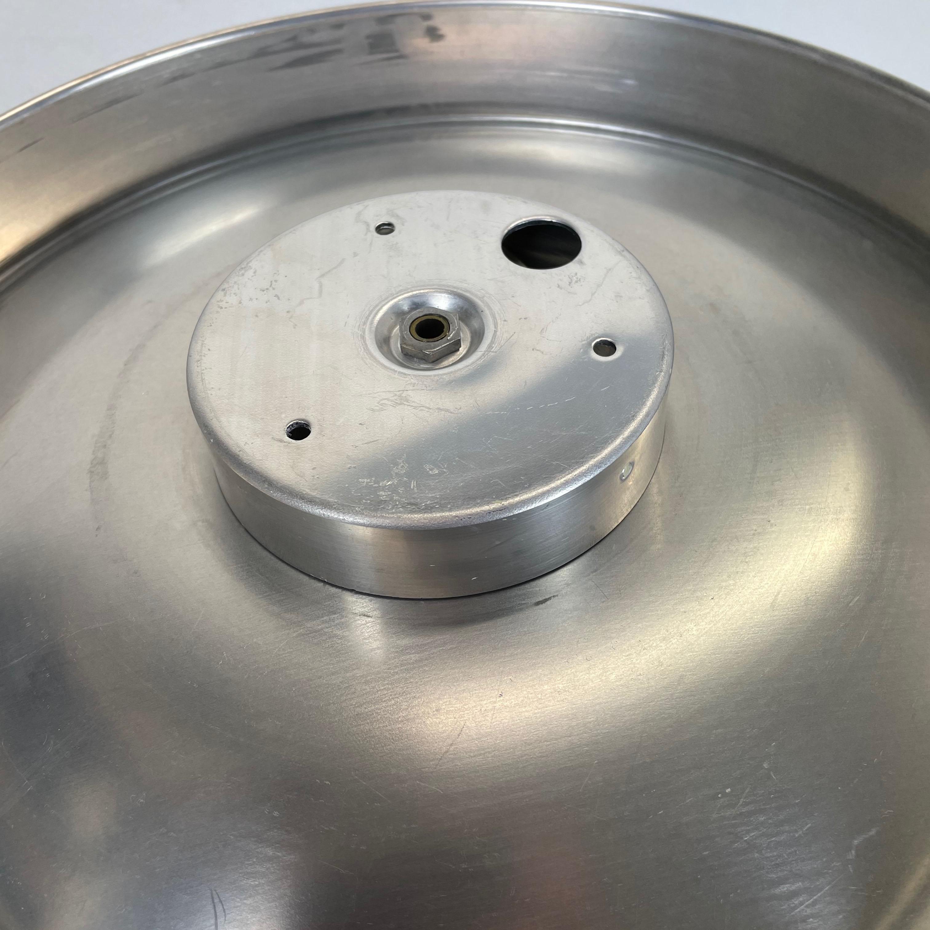 Rare Silver 1970s Charlotte Perriand Style Disc Wall Light by Staff, Germany 14