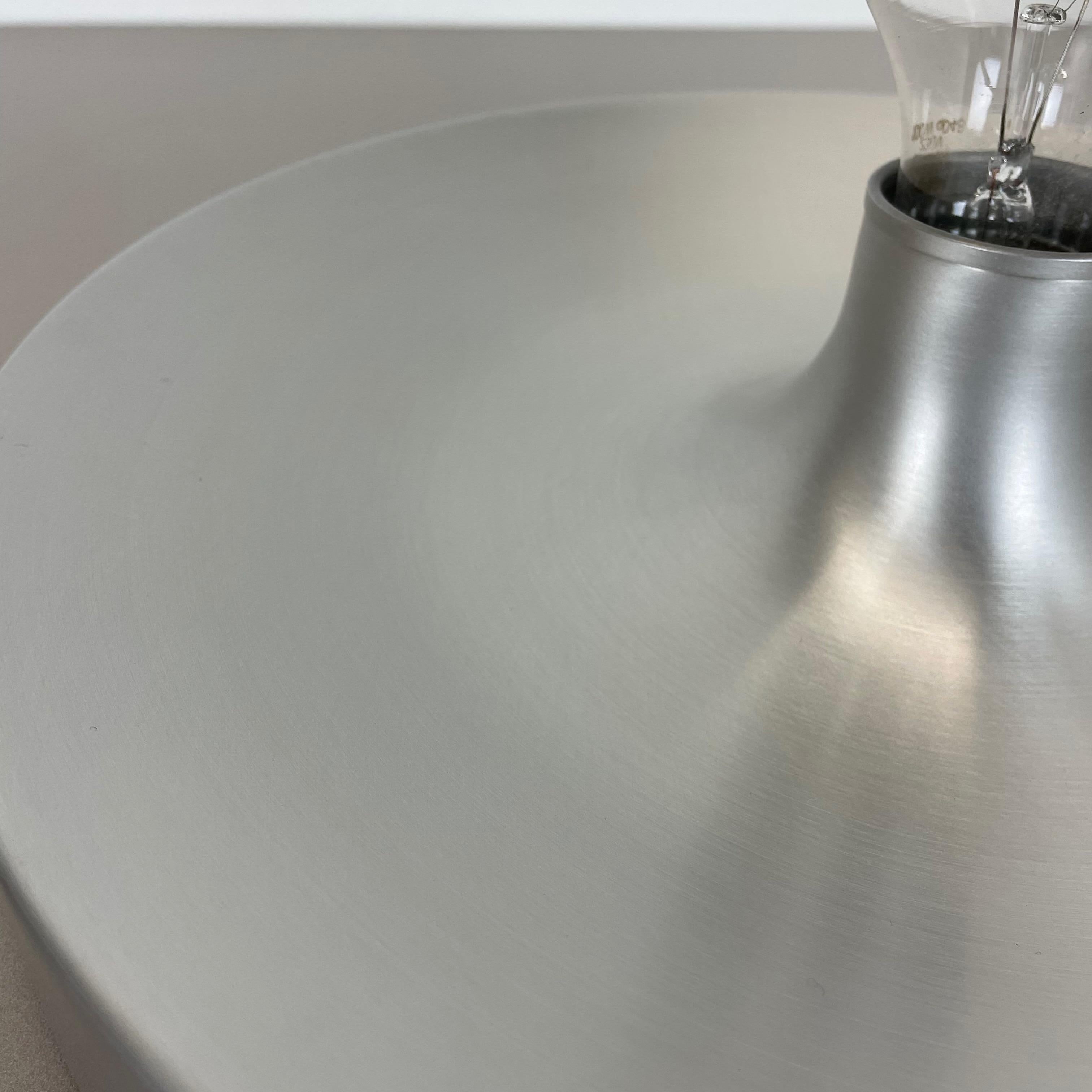 Rare Silver 1970s Charlotte Perriand Style Disc Wall Light by Staff, Germany 3