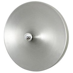 Rare Silver 1970s Charlotte Perriand Style Disc Wall Light by Staff, Germany
