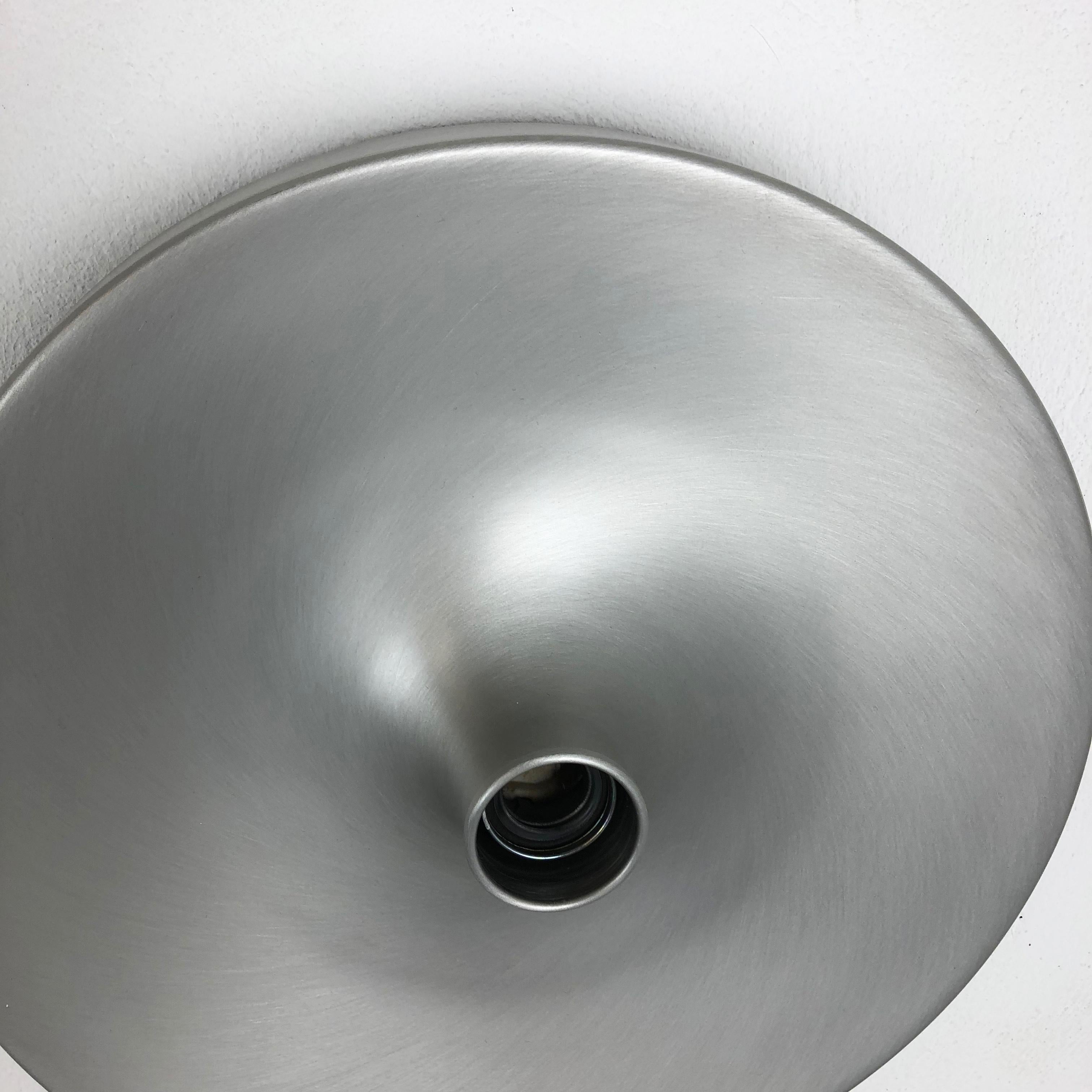 20th Century Rare Silver 1970s Charlotte Perriand Style Disc Wall Light by Staff, Germany no1