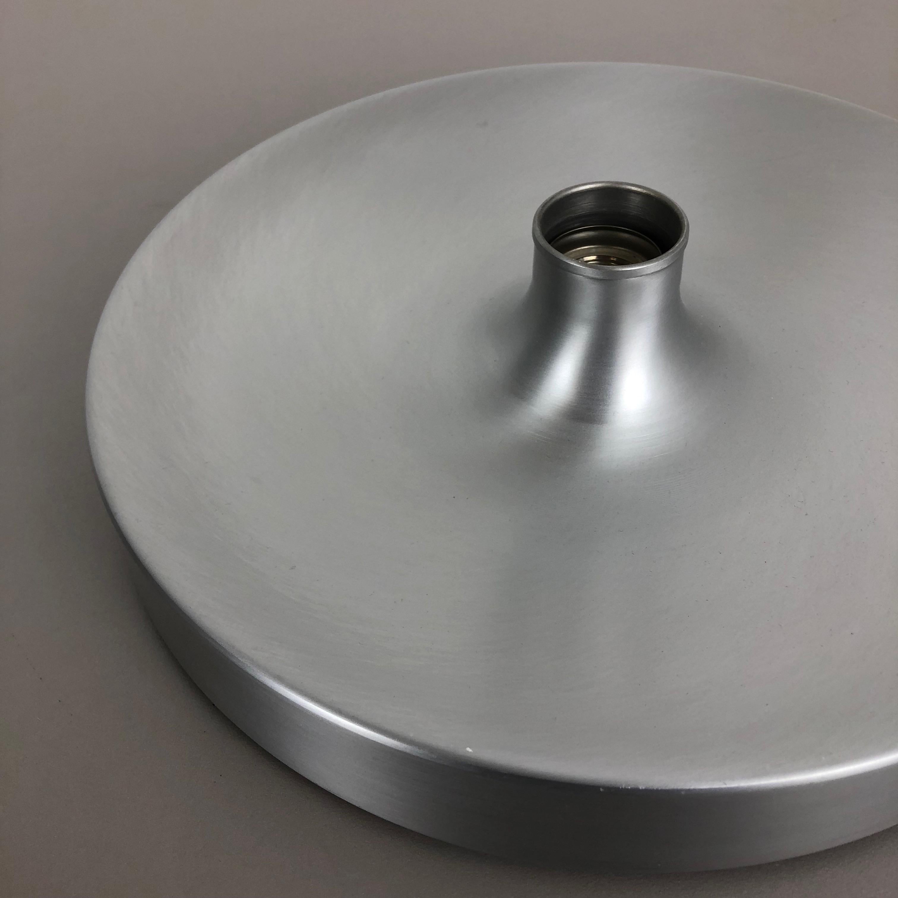 20th Century Rare Silver 1970s Charlotte Perriand Style Disc Wall Light by Staff, Germany No2