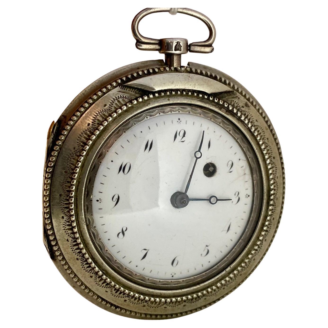 This beautiful antique pocket watch is in good working condition and it is running well. Visible signs of ageing and wear with some worn on the tortoise shell cases shown. Watch size is is 46mm diameter and case size is 65mm diameter. it comes with