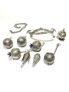 Rare Silver Balangandãs - 20th Century Brazilian Native Hanging Amulet