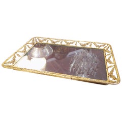 Rare Silver Gilt Tray by Tatard Freres Paris, Very Fine Detail