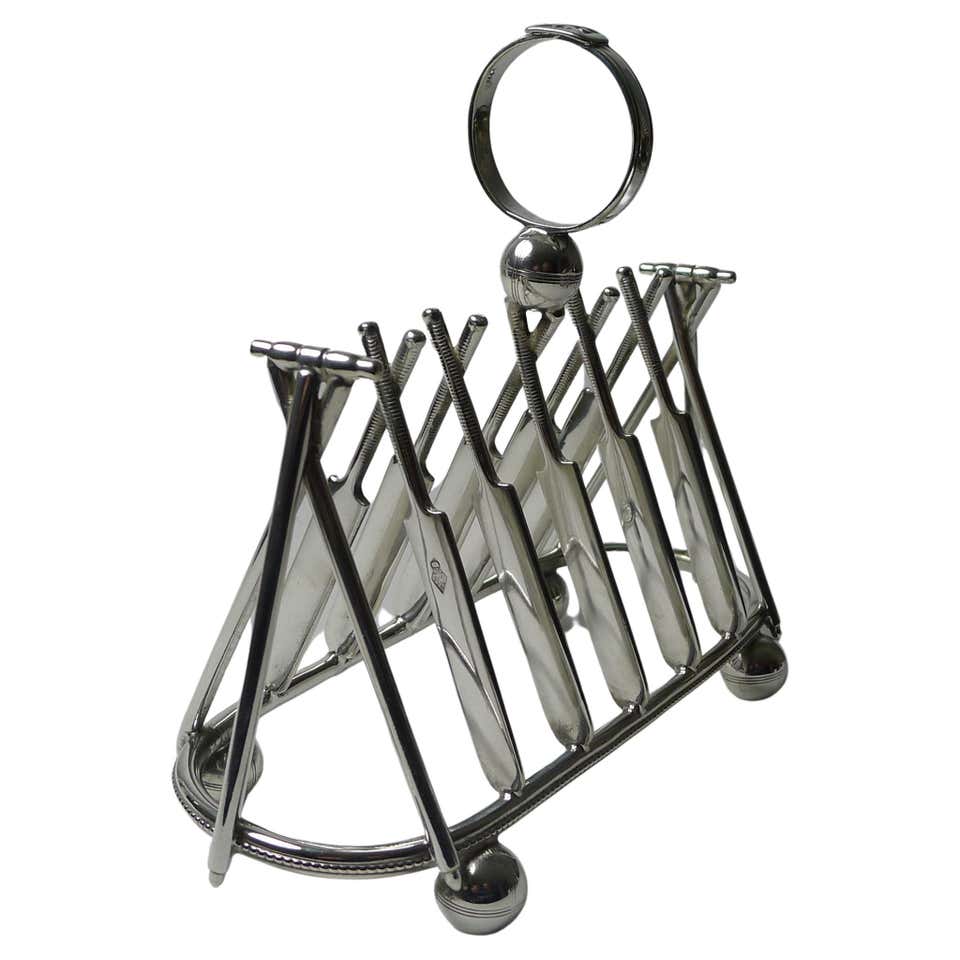 Antique Victorian Silver Plated Breakfast Set Toast Rack, 19th Century ...