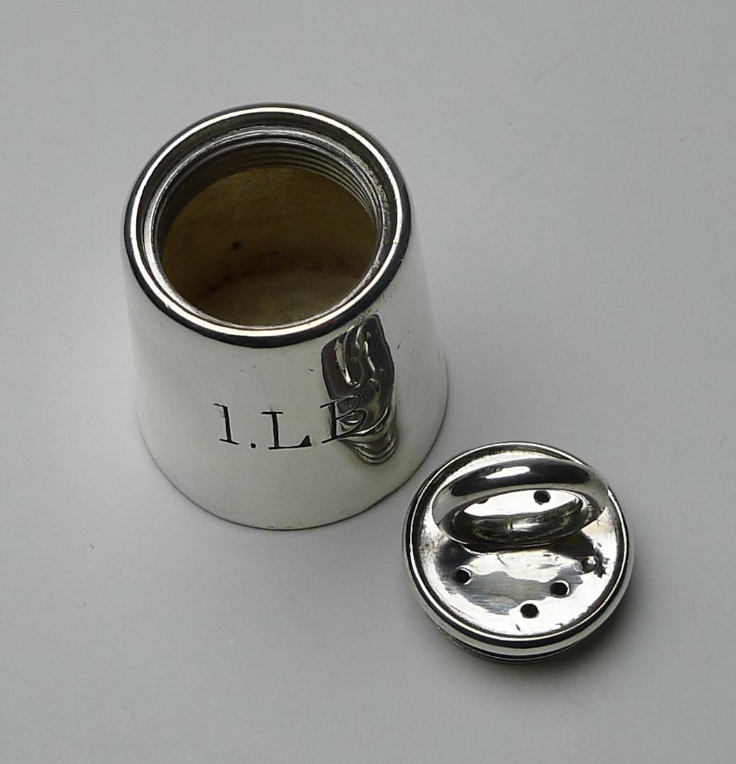 Rare Silver Plated Novelty Pepper Pot by Mappin & Webb For Sale 2