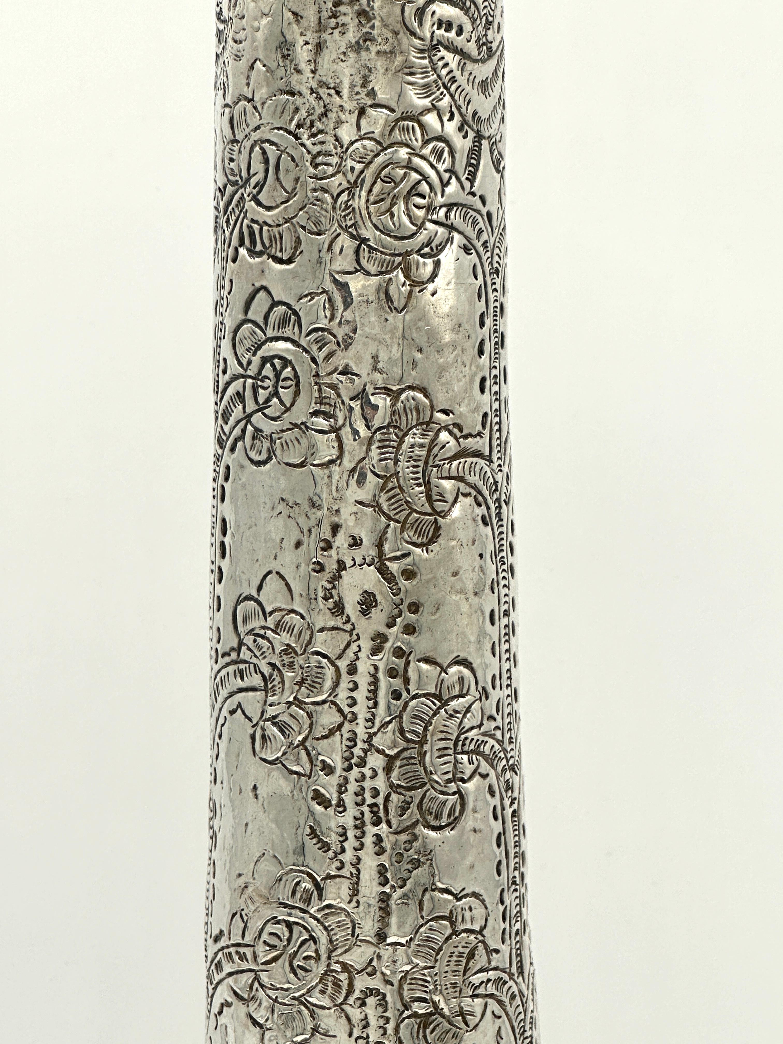 Raro ornamento in argento per testa di Tantur o Druze, fatto a mano, Libano, XVIII secolo in vendita 2