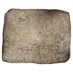 Rare Silver Tray by A W.A. Bolin Samorodok Stockholm, 1954