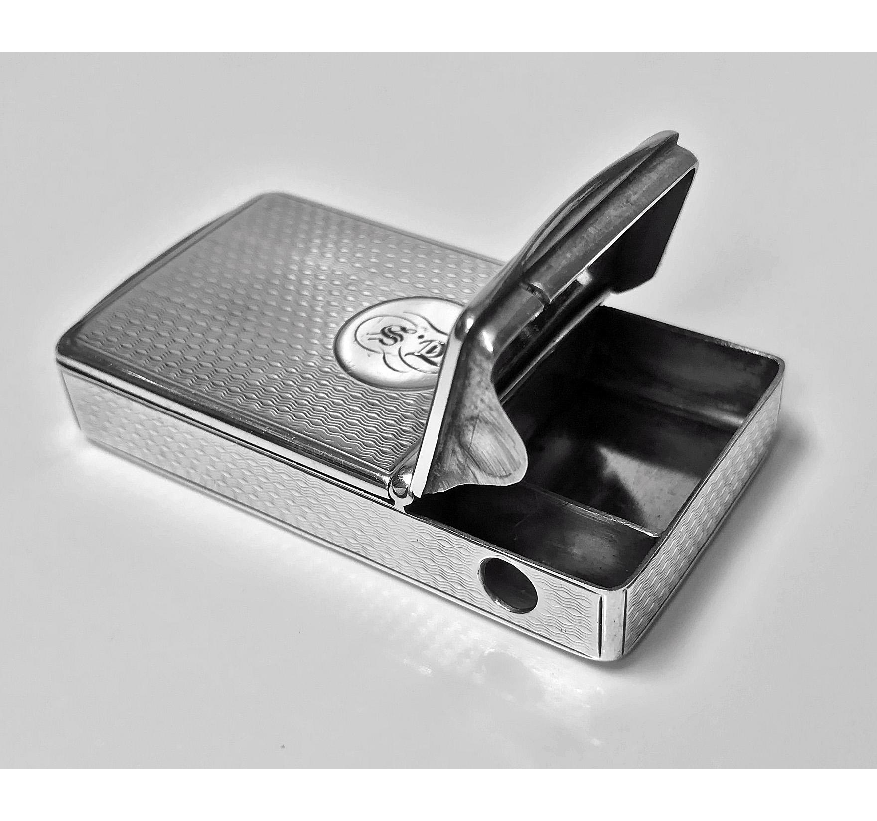 Sterling Silver Rare Silver Vesta Combination Cigar Cutter Tinder Box Toothpick, London, 1851