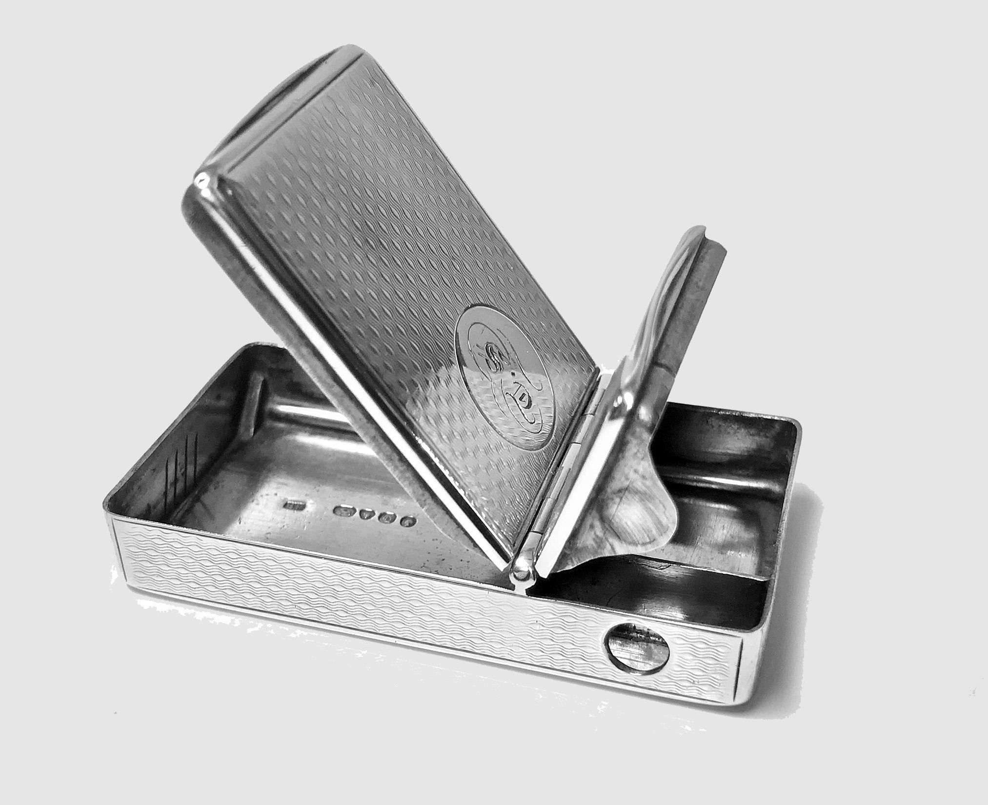 Rare Silver Vesta Combination Cigar Cutter Tinder Box Toothpick, London, 1851 1
