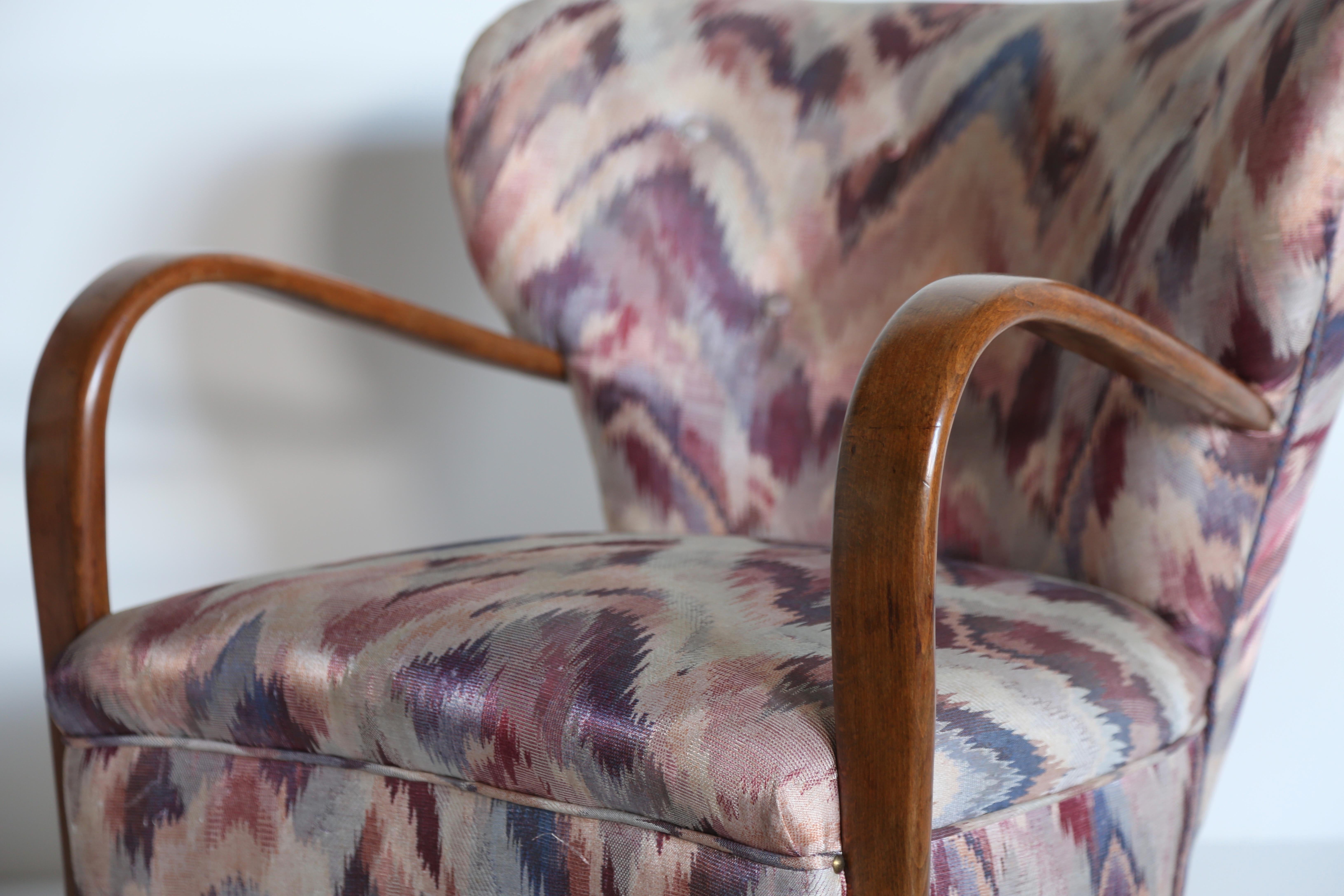 Rare fauteuil de salon Silvio Cavatorta, Italie, années 1940 en vente 9