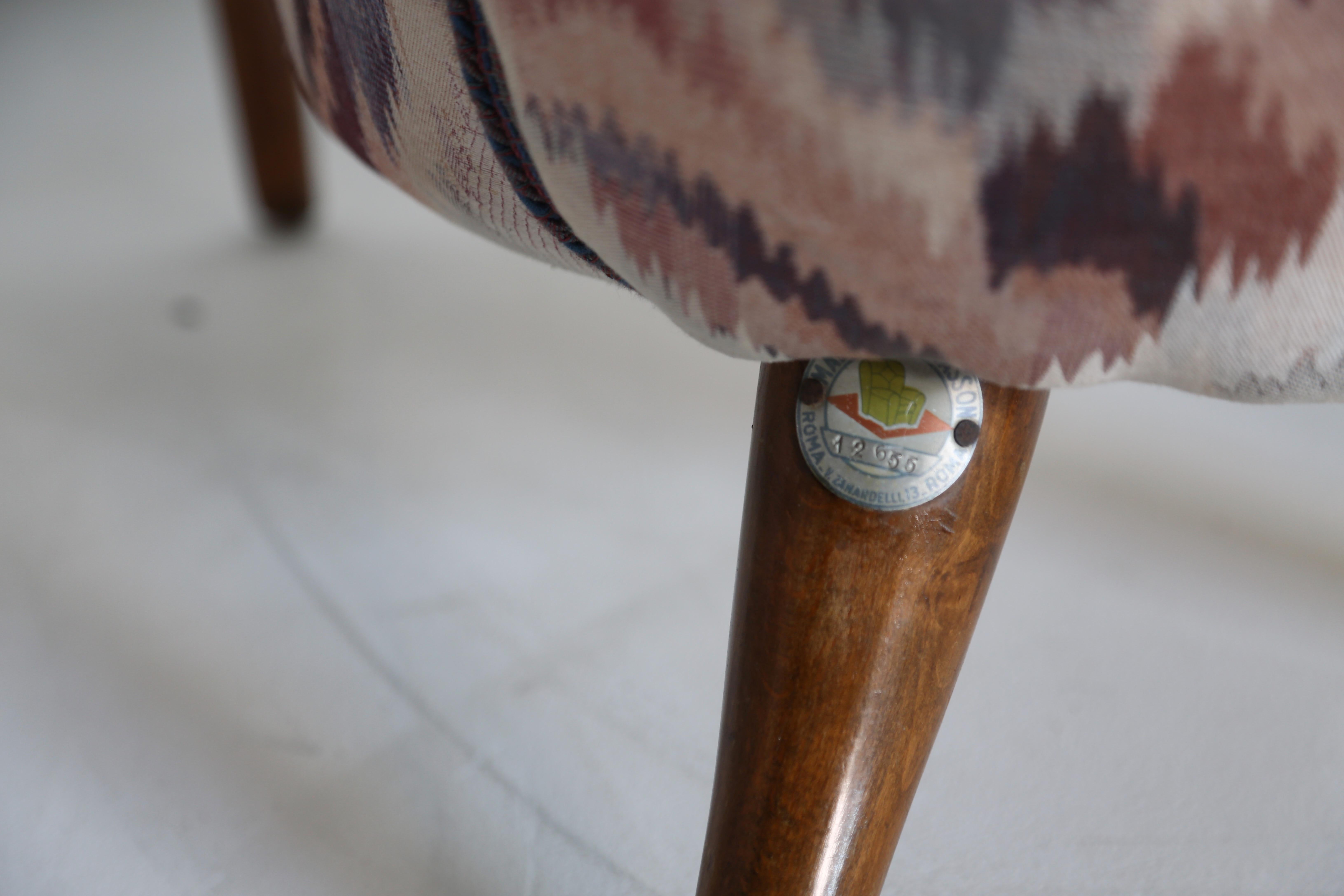 Rare fauteuil de salon Silvio Cavatorta, Italie, années 1940 en vente 10