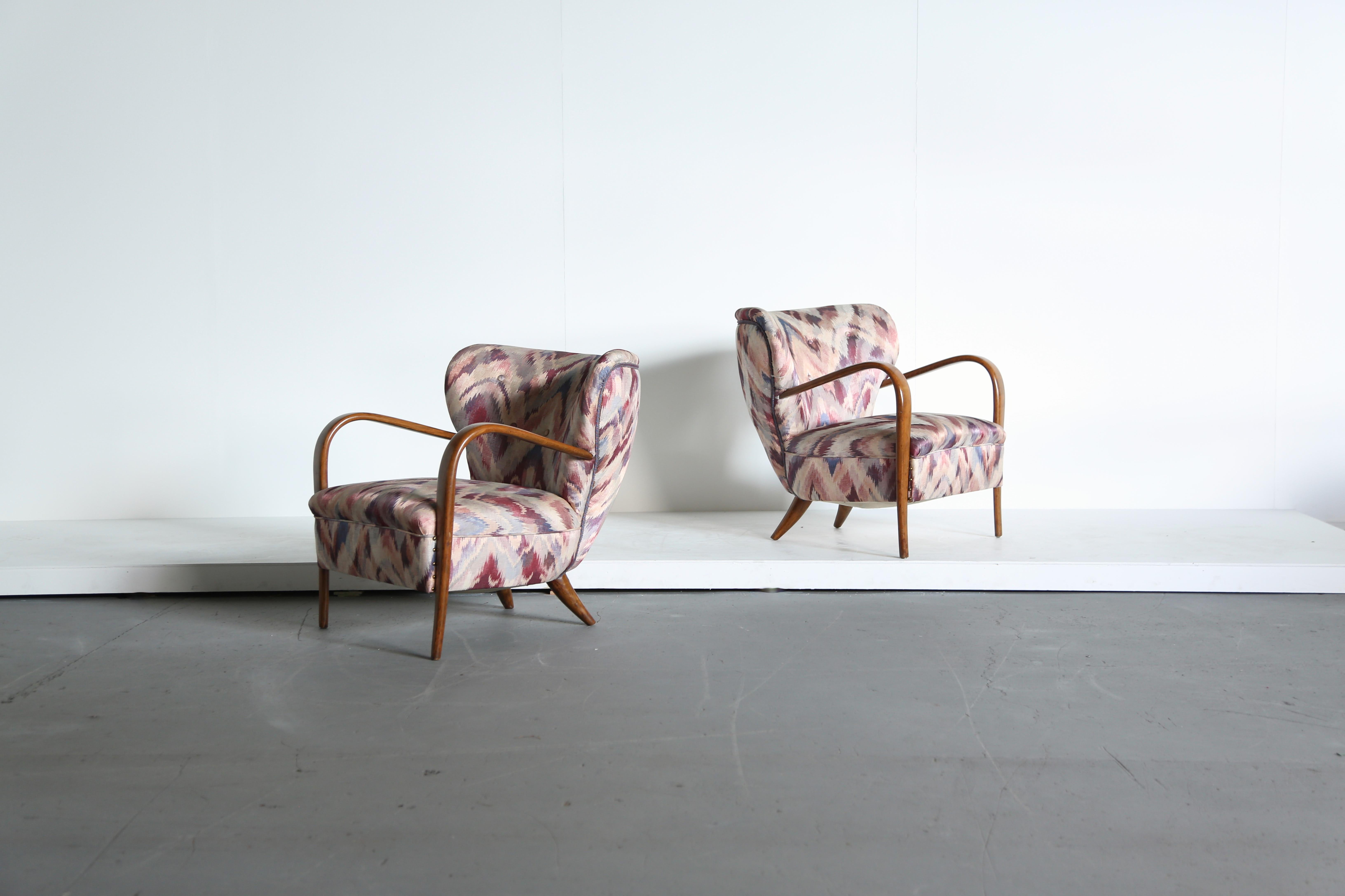 Mid-Century Modern Rare fauteuil de salon Silvio Cavatorta, Italie, années 1940 en vente