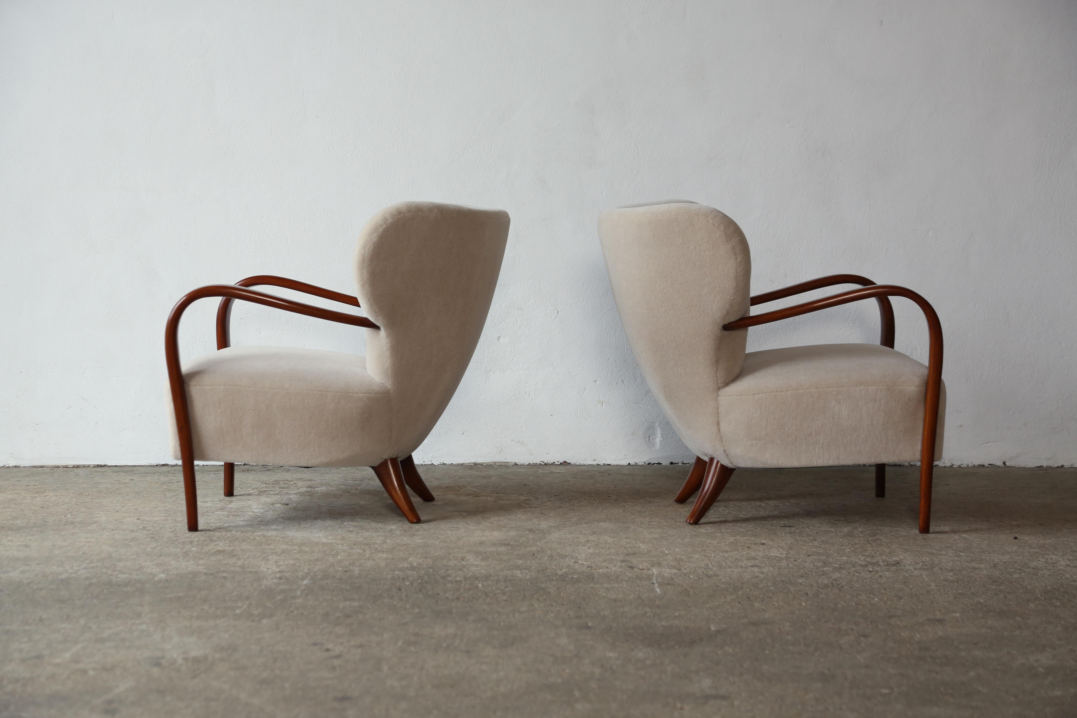 20th Century Rare Silvio Cavatorta Lounge Chairs, Italy, 1940s