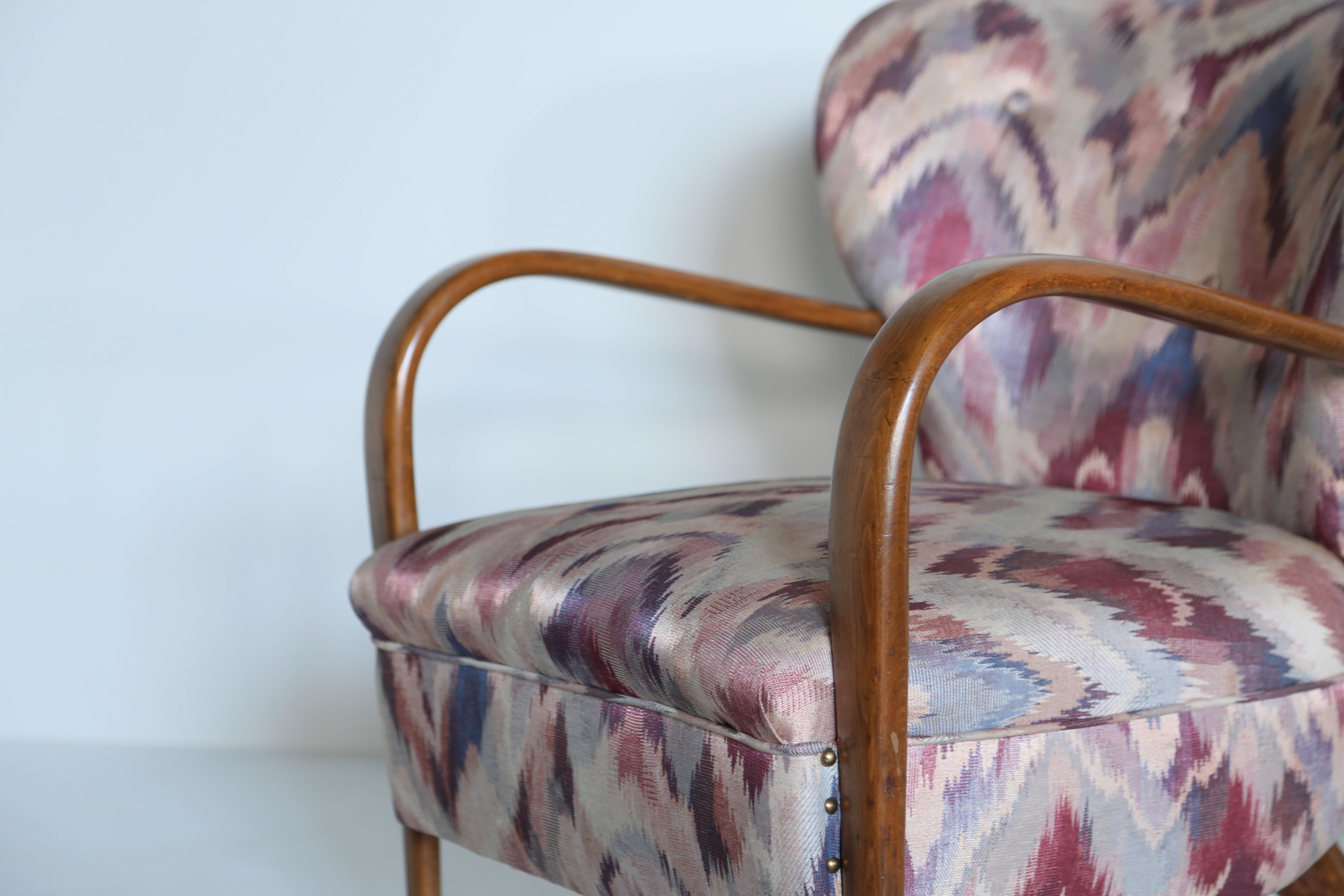 Rare fauteuil de salon Silvio Cavatorta, Italie, années 1940 en vente 2