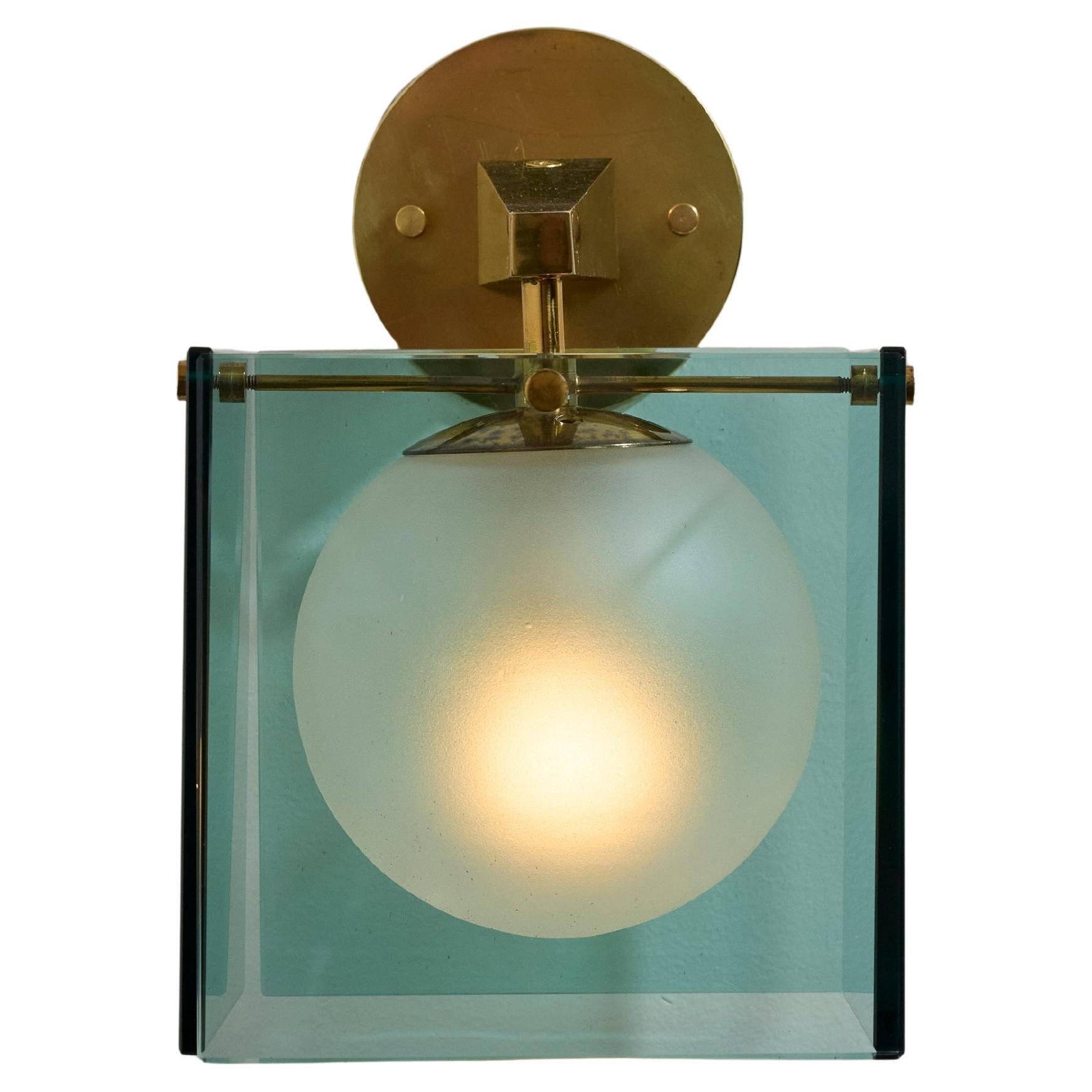 Rare Single Sconce by Max Ingrand for Fontana Arte