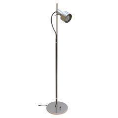 Rare Single Spot Aluminium Floor Lamp by Peter Nelson
