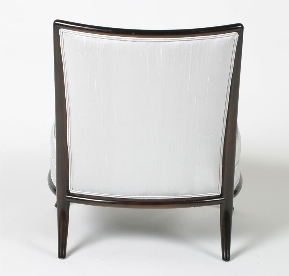 Rare Single T.H. Robsjohn Gibbings for Widdicomb Bergère Style Slipper Chair 10
