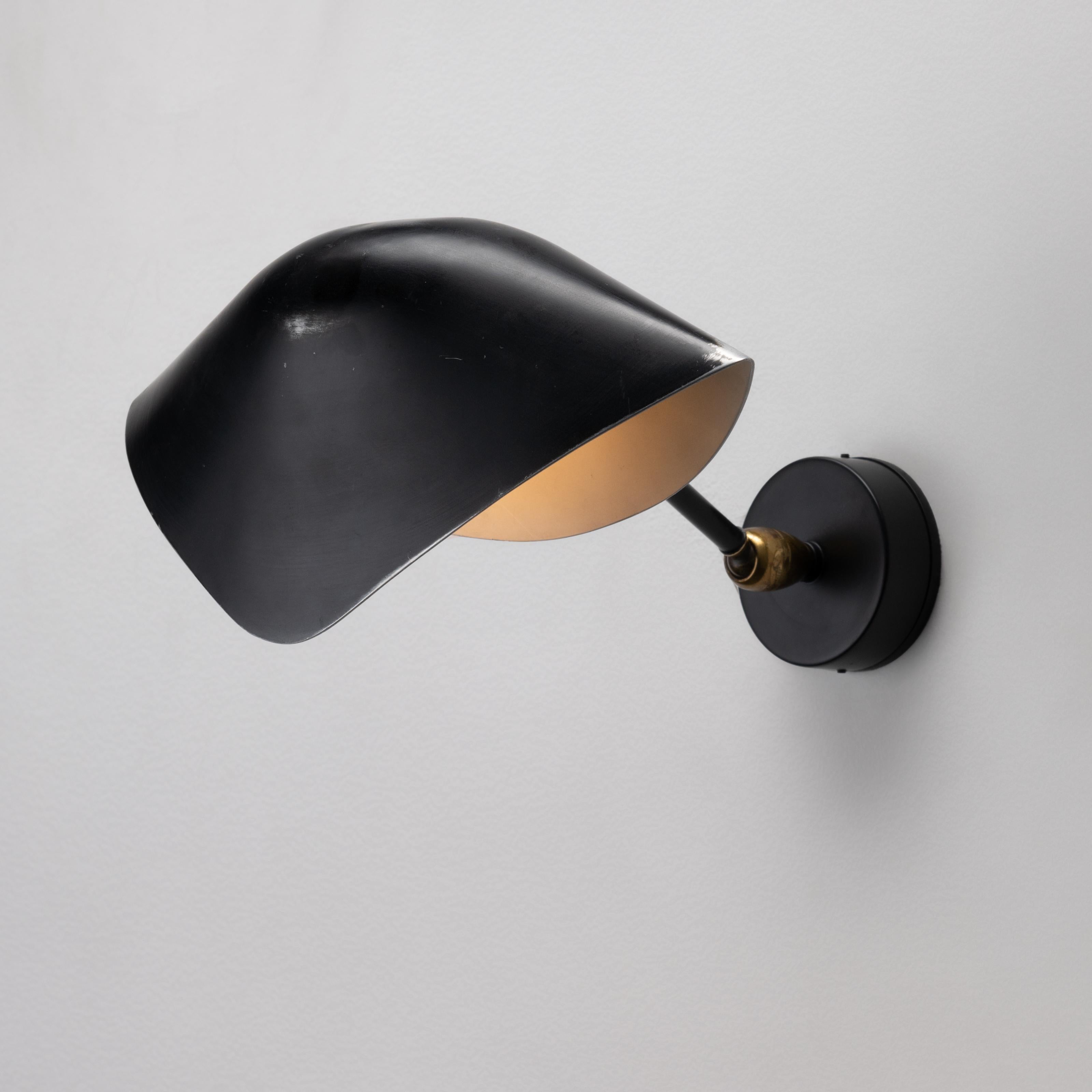 Rare Single Wall Sconce Attributed to Serge Mouille For Sale 1