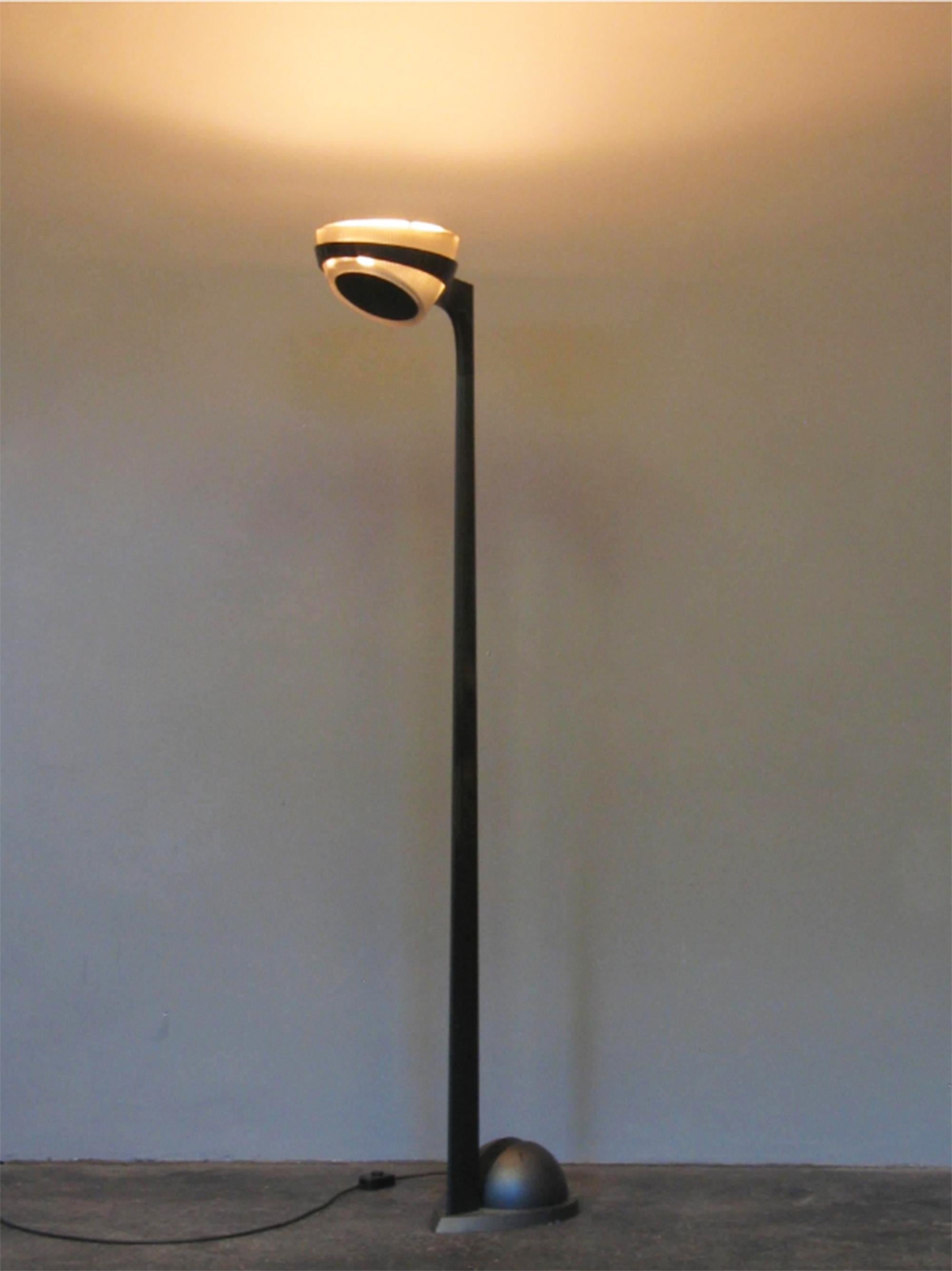 Metal RARE  Sistema Grall floor lamp by Ferrari, Pagani, and Perversi for Arteluce  For Sale