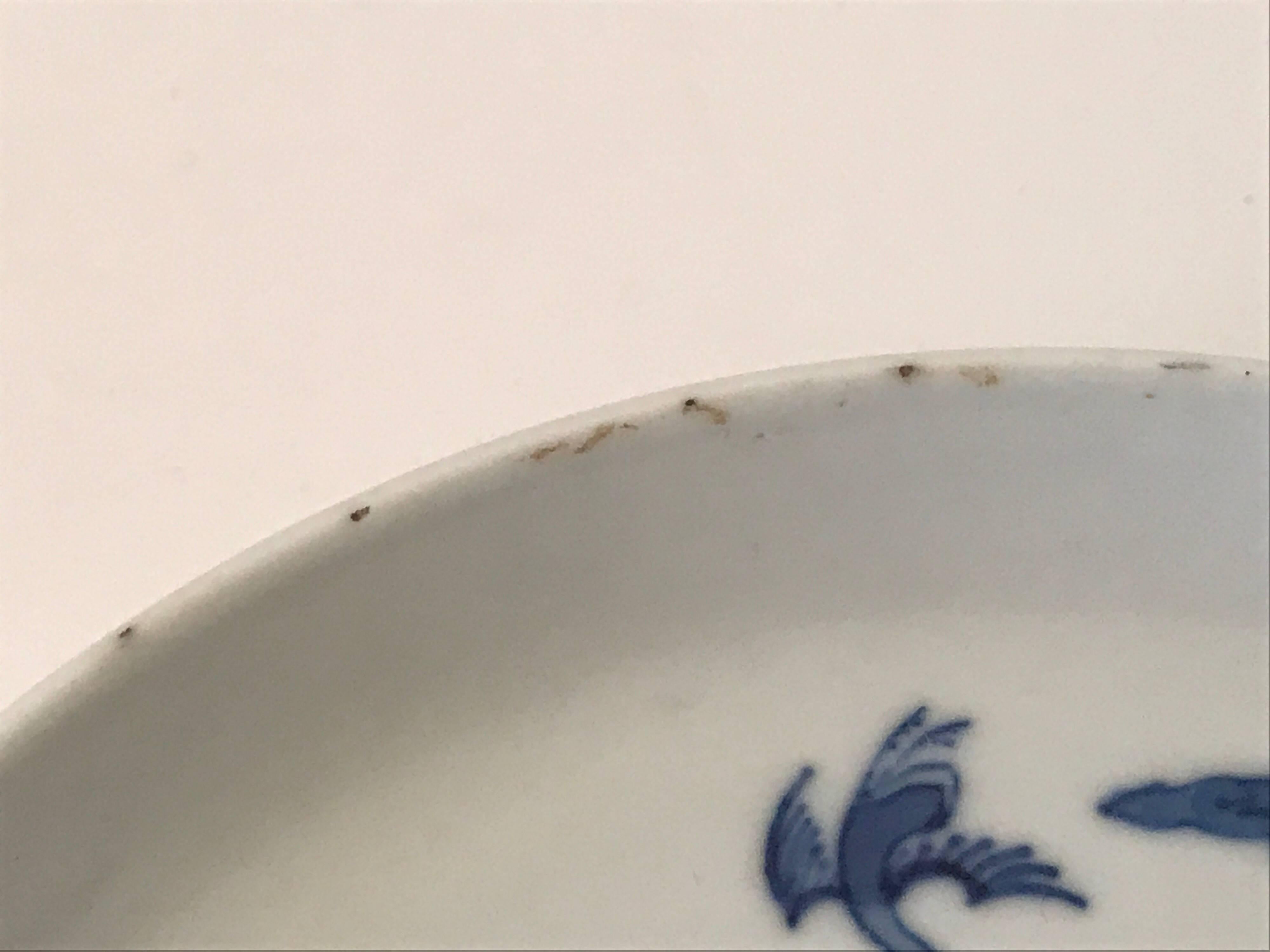 Rare Six Chinese Blue and White Poem Dishes, 18th Century For Sale 2
