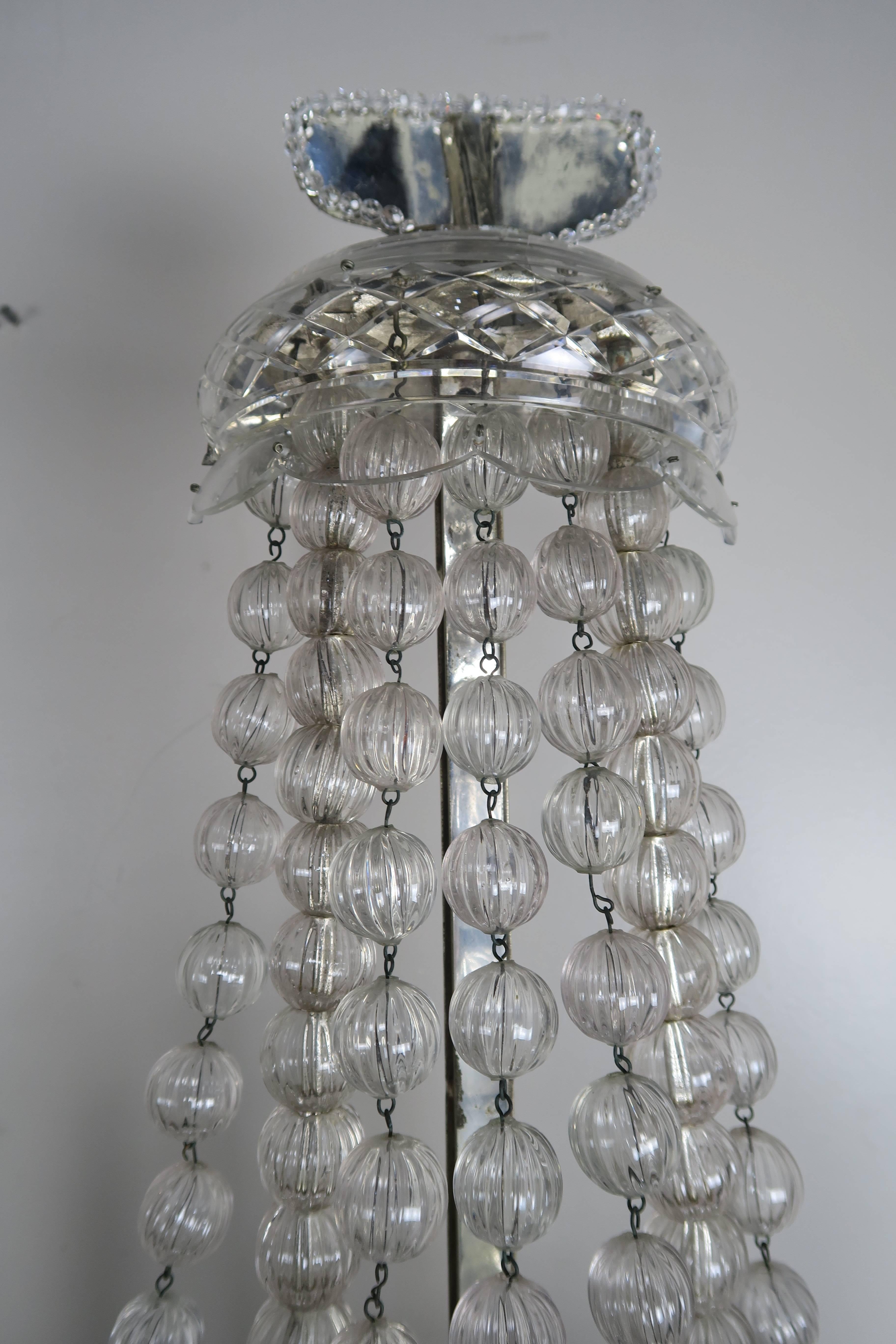 Rare Six-Light Handblown Murano Glass Lamps, Pair 7