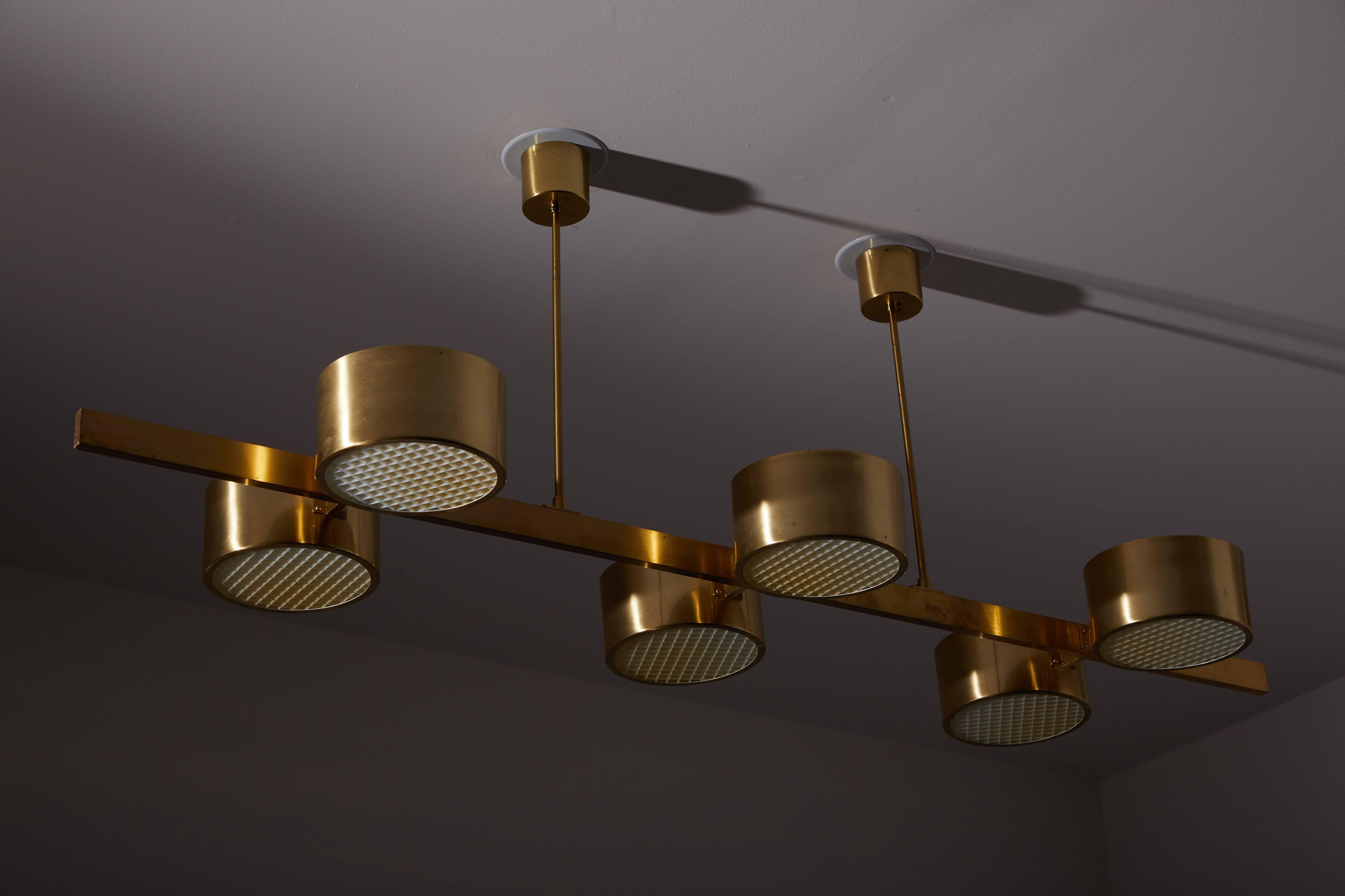 Mid-Century Modern Rare Six Shade Chandelier by Hans-Agne Jakobsson