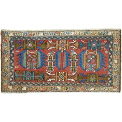 Rare Size Persian Heriz Panel Rug