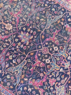 Rare Size Semi-Antique Kelleh Garrus Design Rug, circa 1950's
