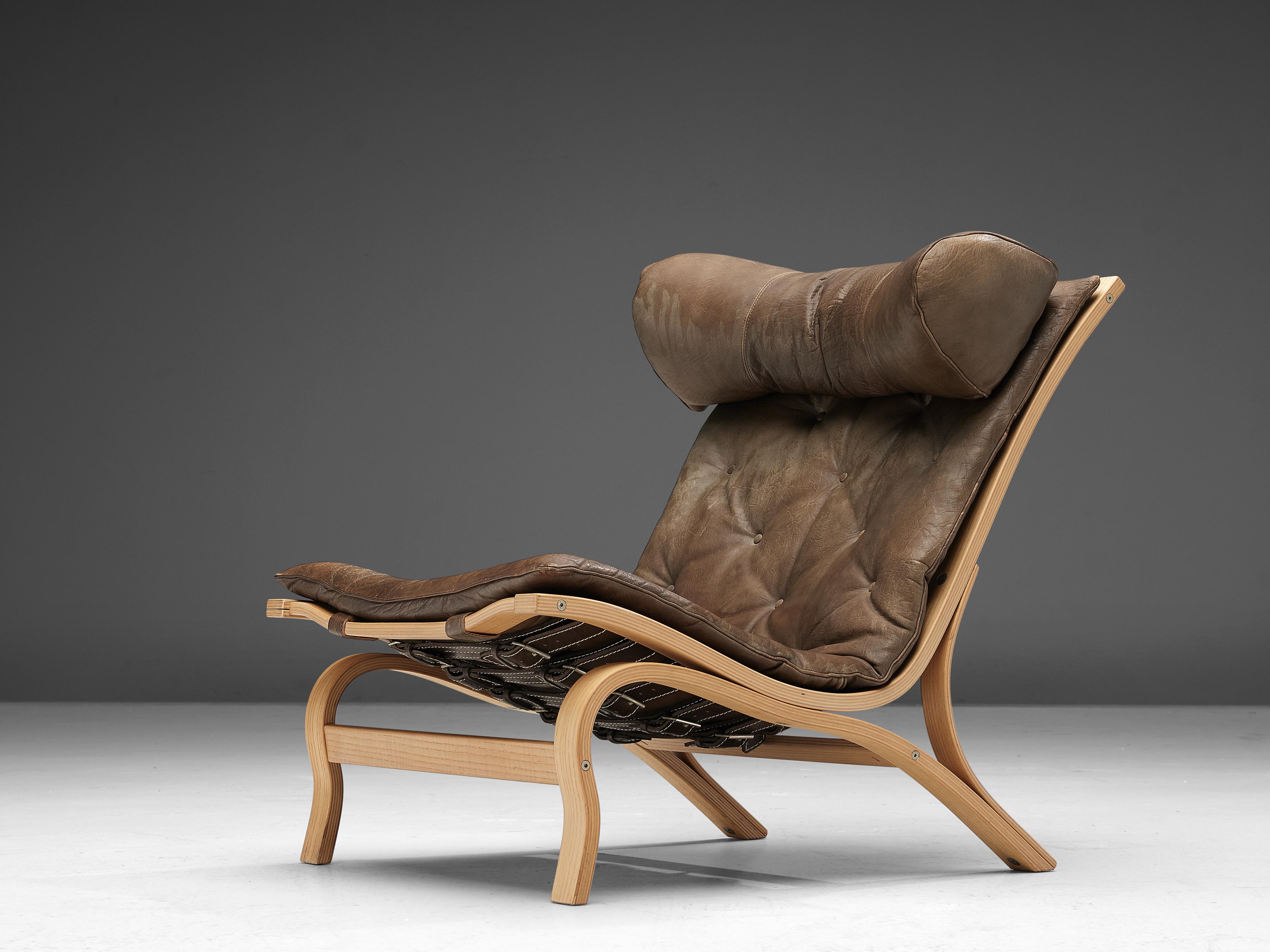 Danish Rare 'Skandi' Lounge Chair by Arne Norell