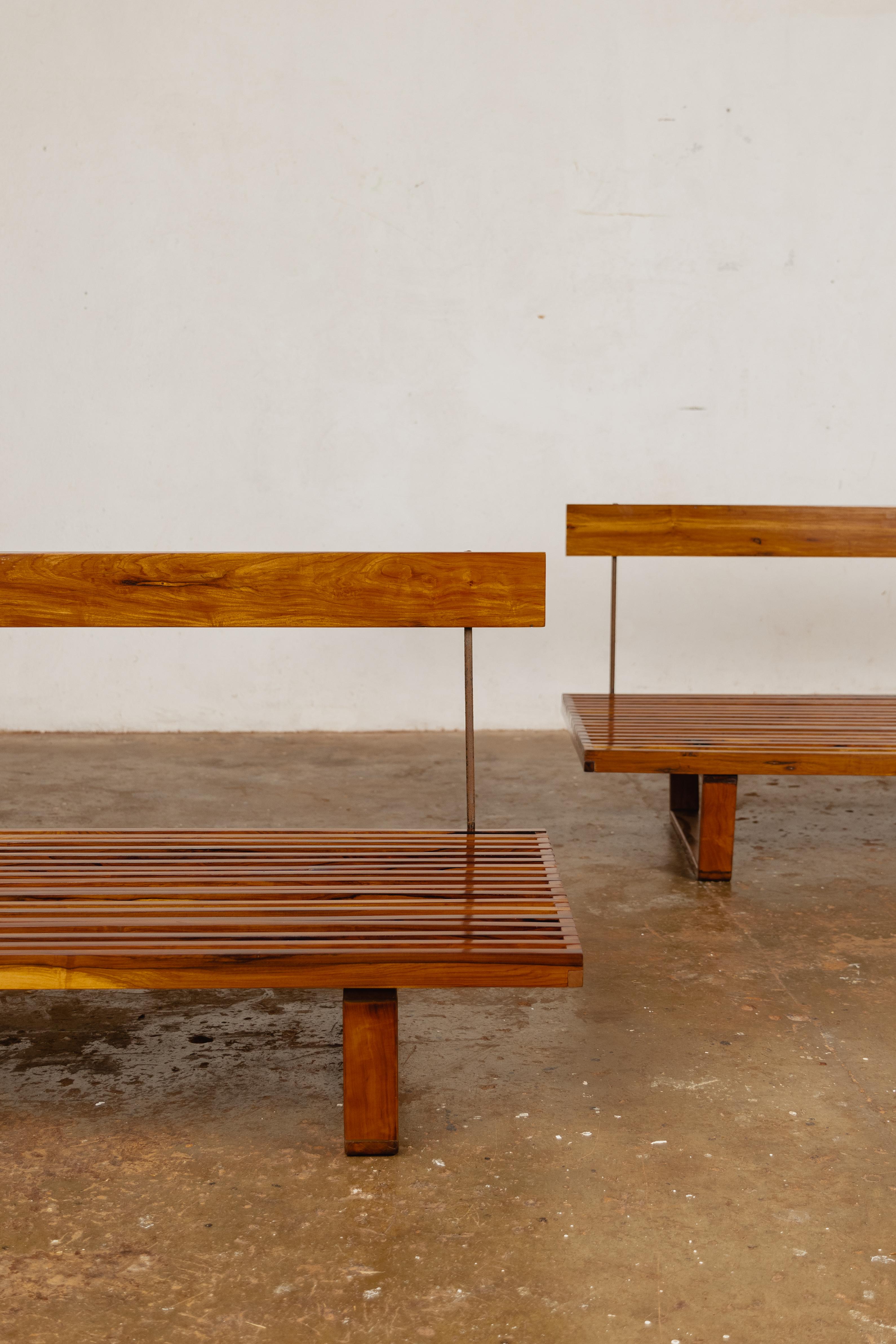 20th Century Rare slatted bench by Martin Eisler For Sale