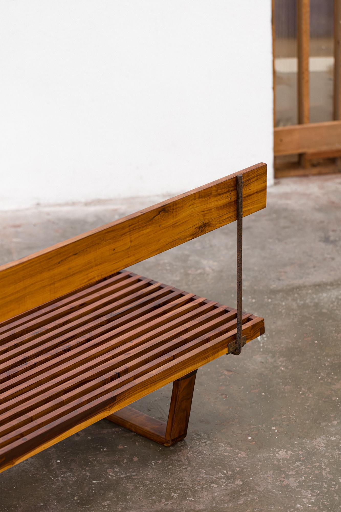 20th Century Pair of Rare slatted bench by Martin Eisler For Sale