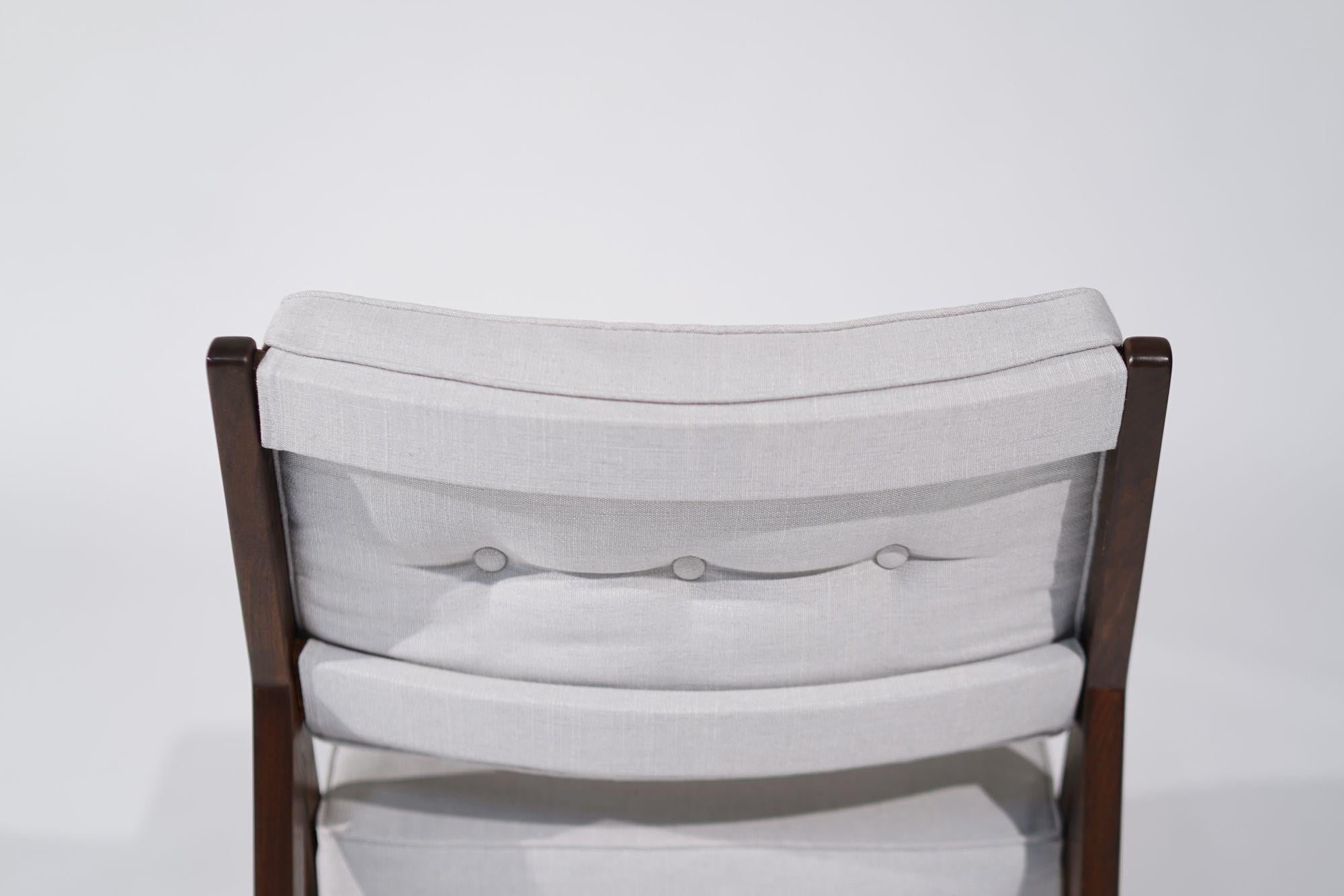 Seltene Sessel ohne Armlehne von Jens Risom für Risom, Inc., ca. 1950er Jahre im Angebot 6