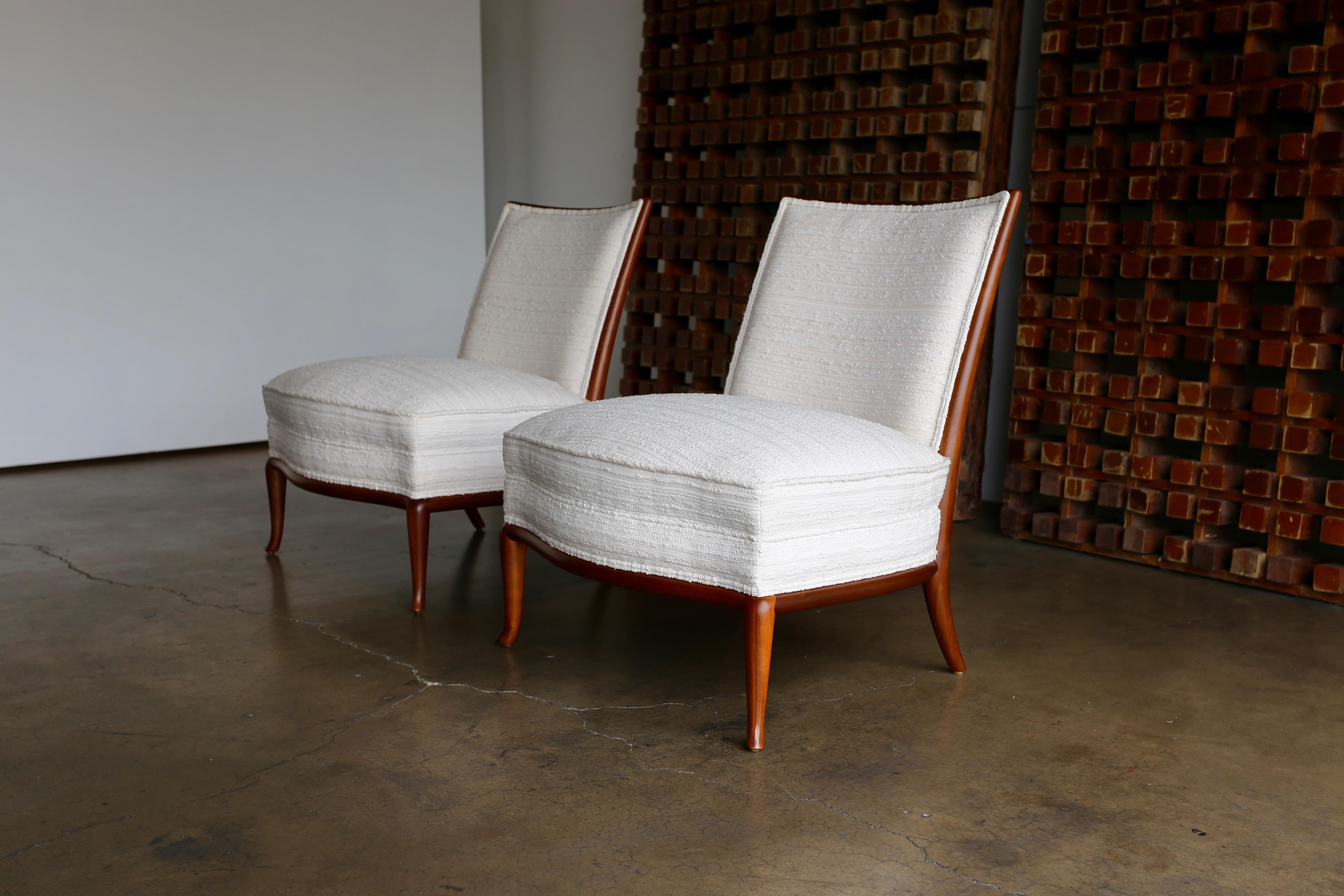 American Rare Slipper Chairs by T.H. Robsjohn-Gibbings