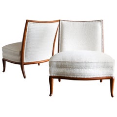 Rare Slipper Chairs by T.H. Robsjohn-Gibbings