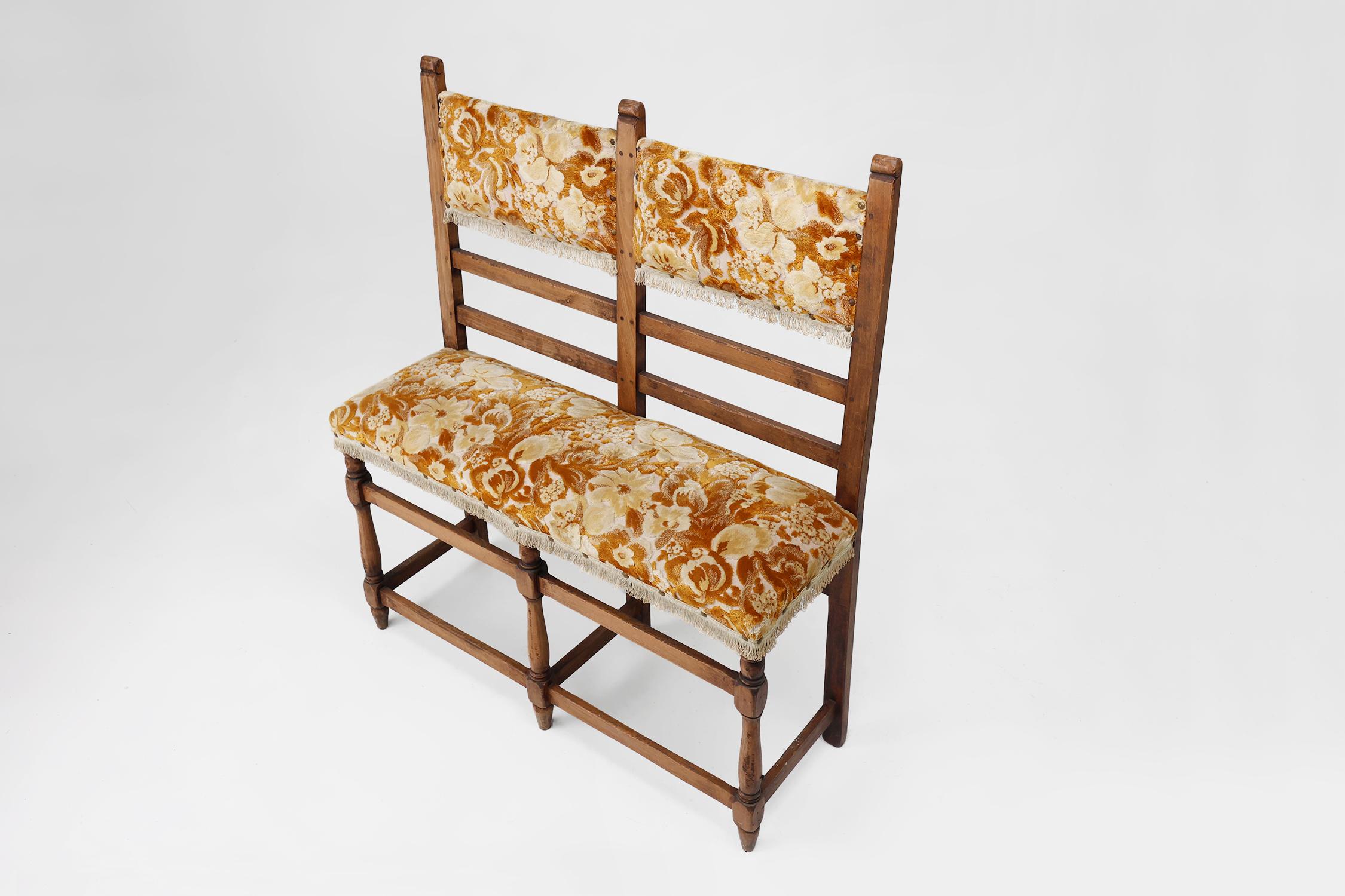 18th Century and Earlier Rare small Antique bench, France ca. 1850 For Sale
