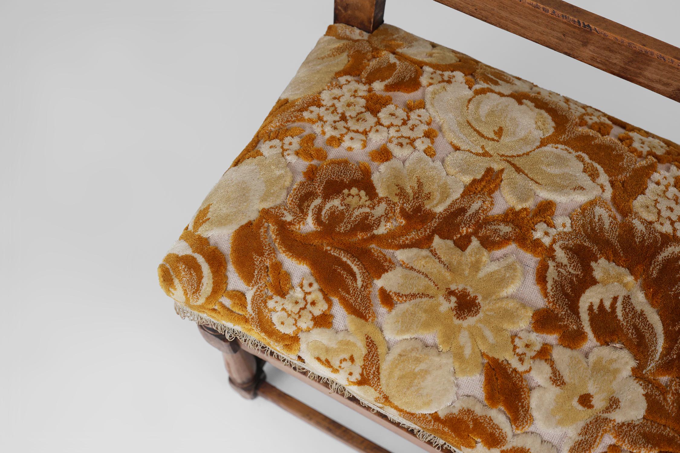 Rare small Antique bench, France ca. 1850 For Sale 1