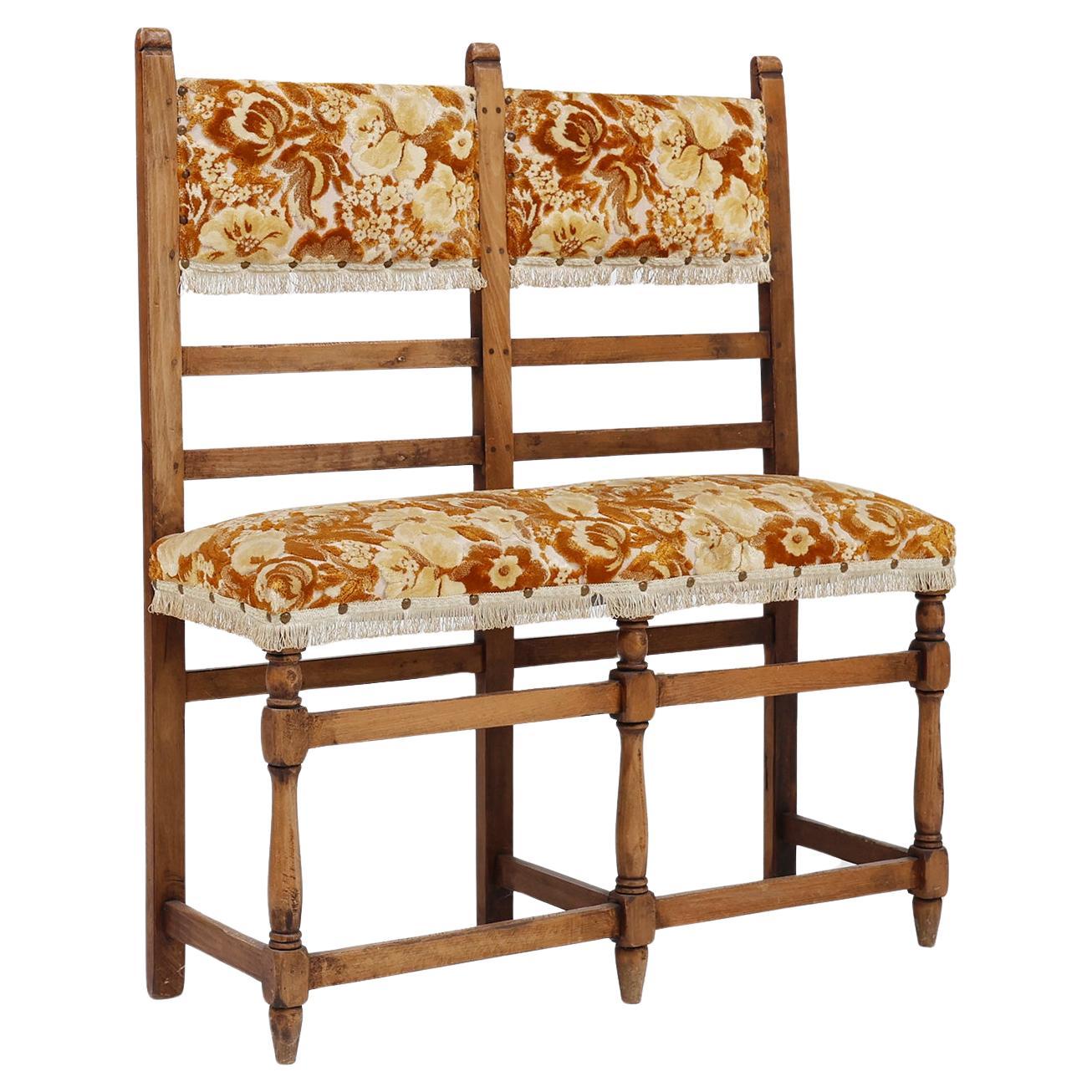 Rare small Antique bench, France ca. 1850