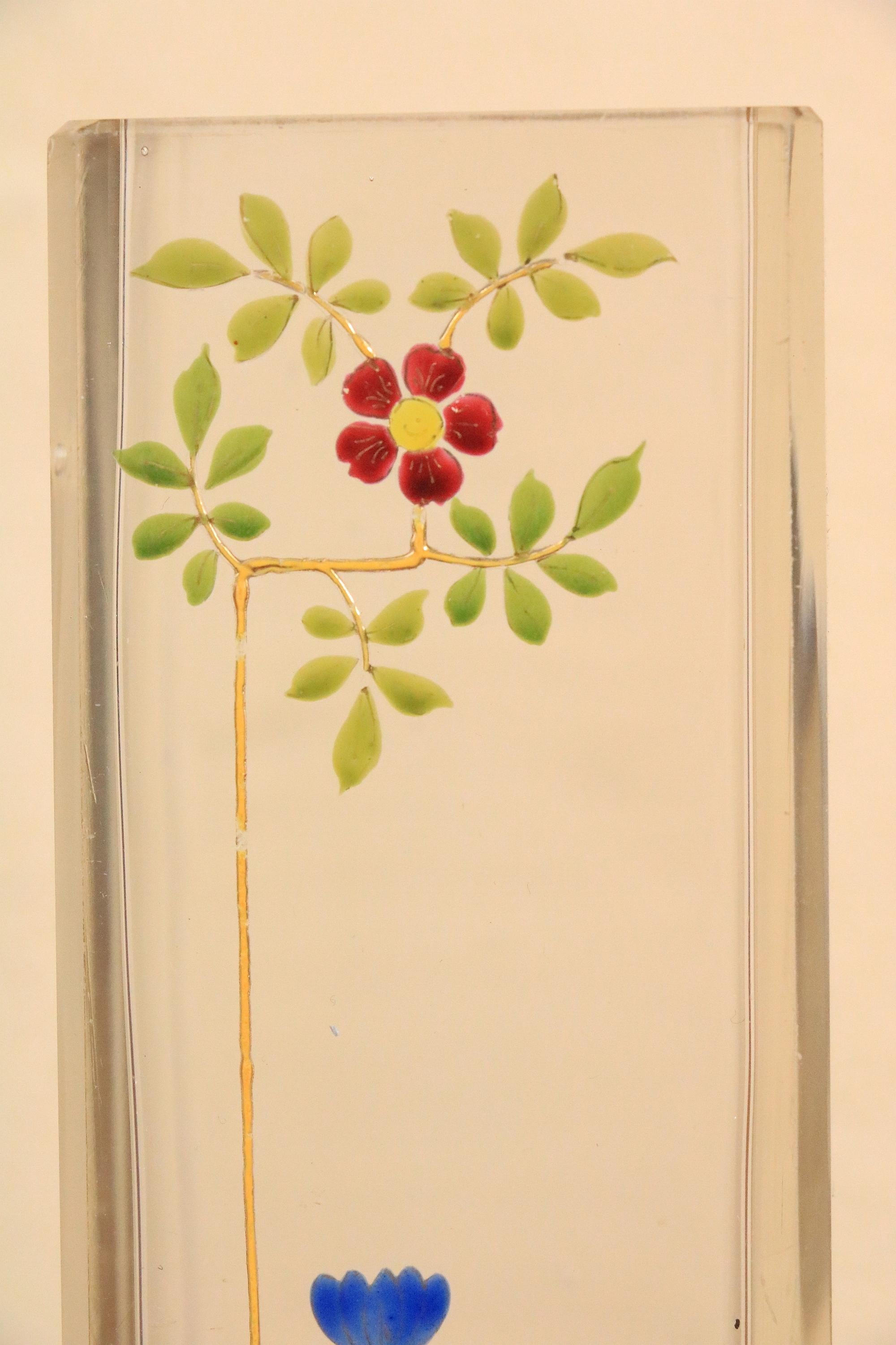 Inizio XX secolo Raro piccolo vaso in vetro Art Nouveau, 1900, Josef Riedel, Polaun in vendita