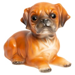 Rare Small Boxer Dog Decorative Sculpture, Italy, 1960s