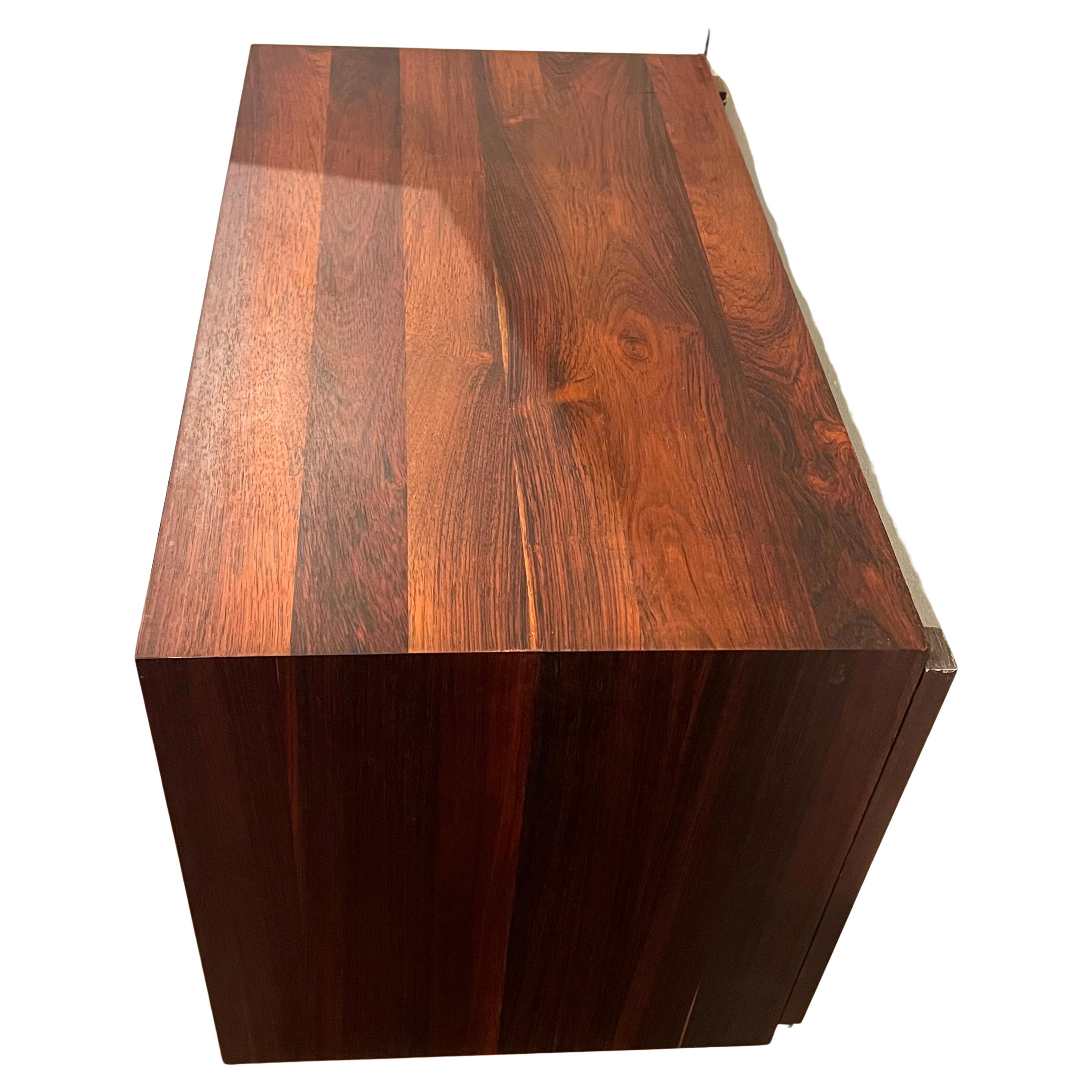 Scandinavian Modern Rare Small Floating Rosewood Cado Double Door Cabinet by Poul Cadovious